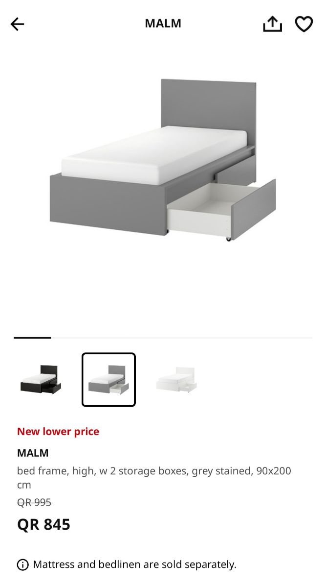 IKEA SINGLE BED WITH STORAGE - Image 2