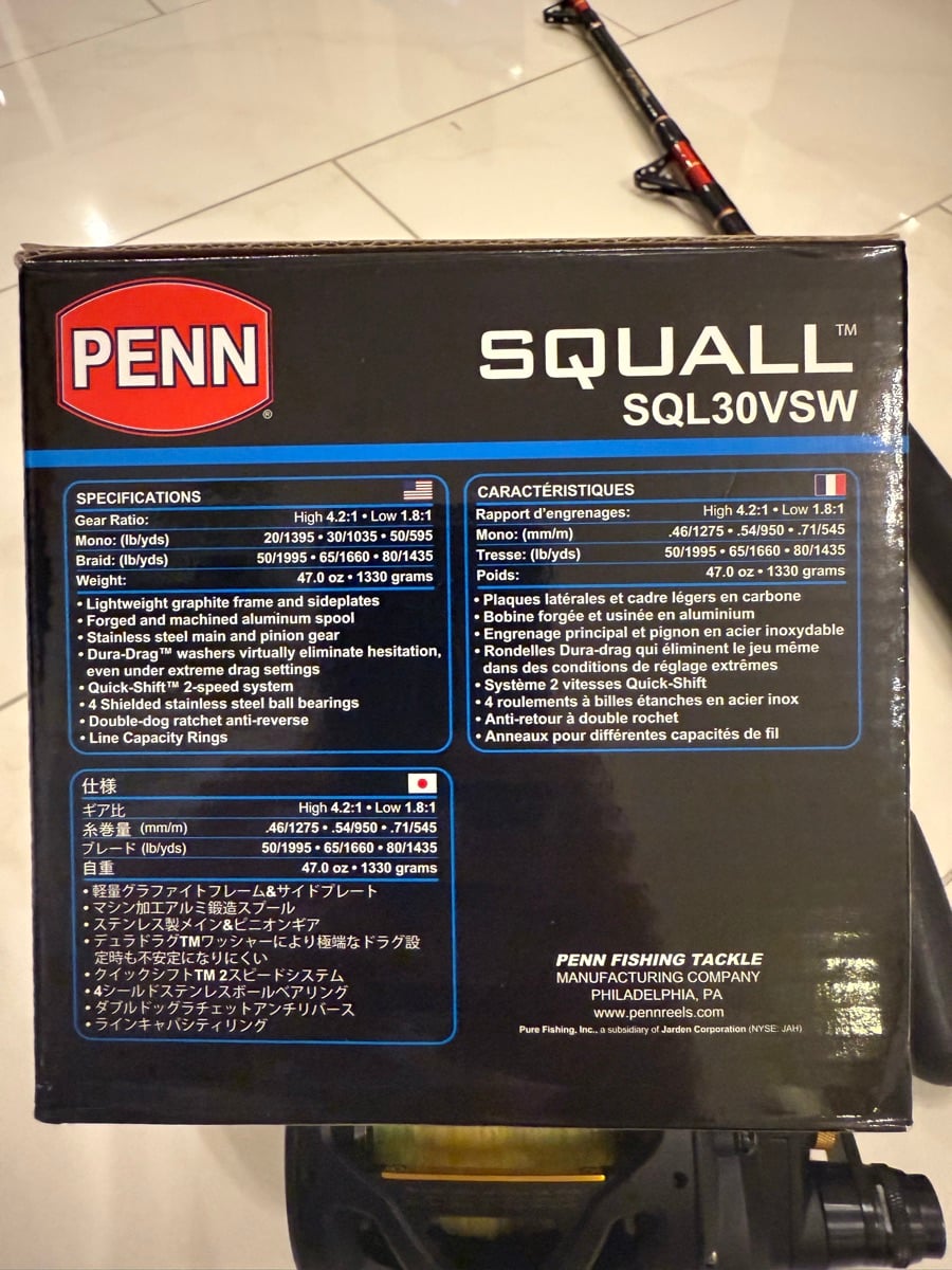 Fishing Reel PENN SQL30VSW - Image 2