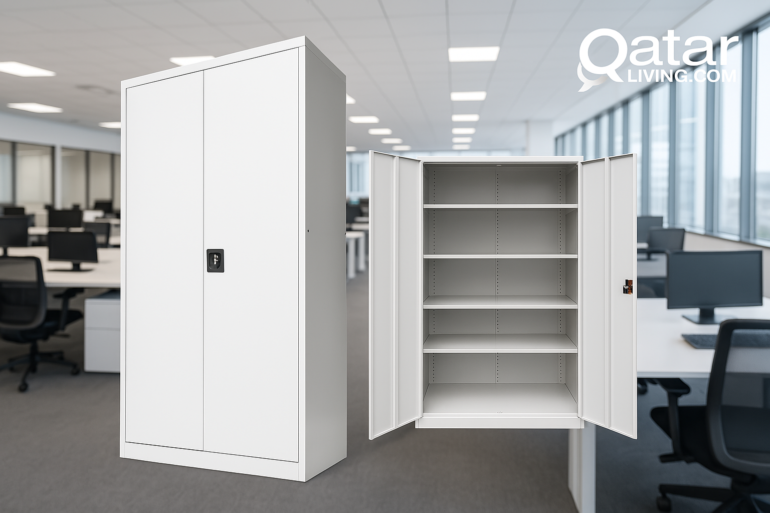 "2-Door File Cabinet — Sleek Storage for Your Office" - Image 1