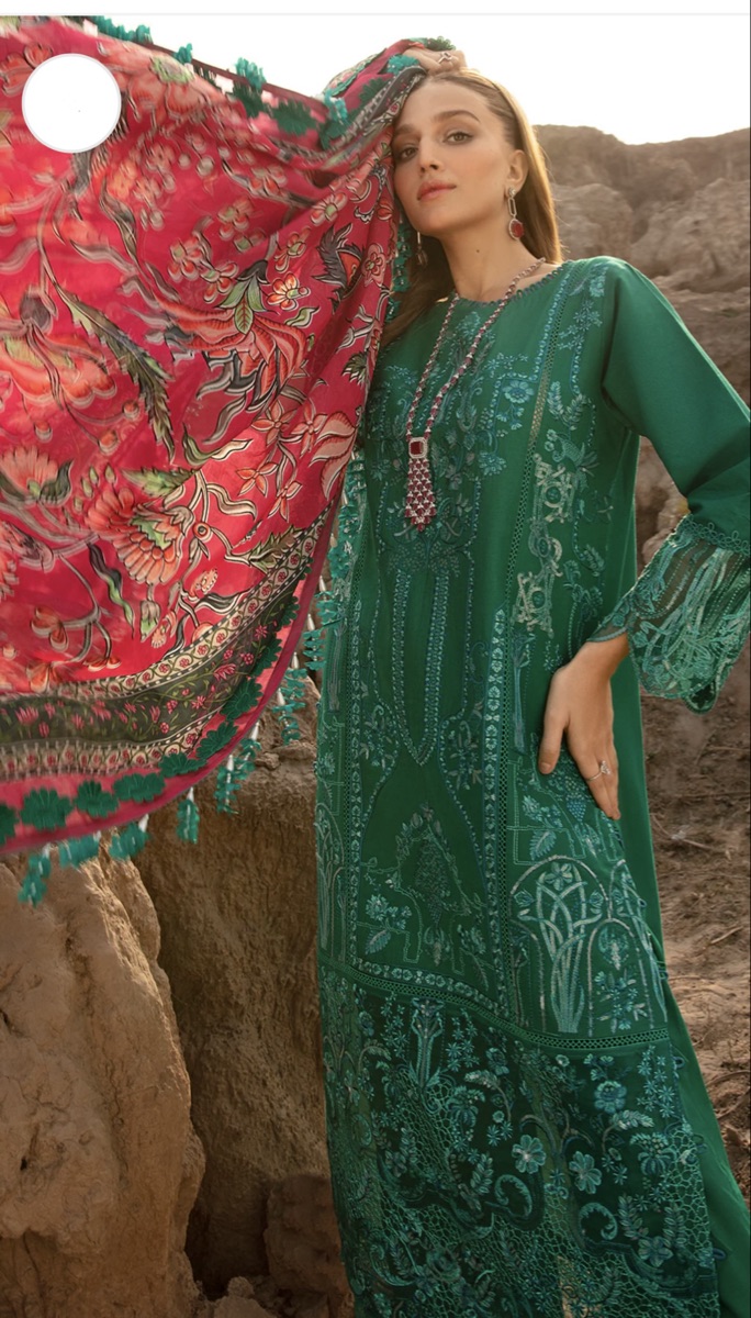 Ready to wear Embroidered lawn - Image 8