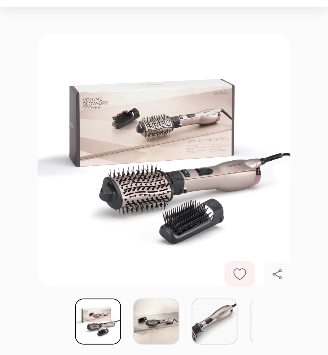 Babyliss volume brush , with straightening and volumizing brush - Image 2