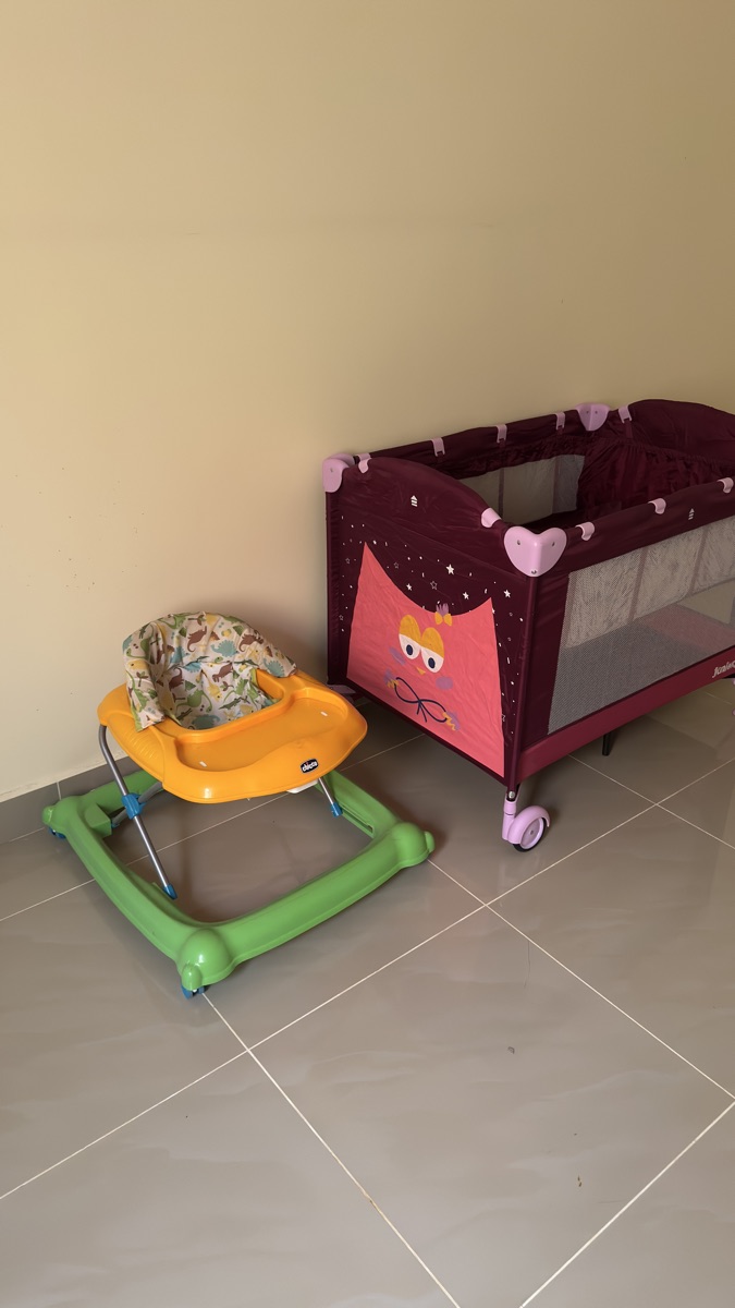 3 items - Automatic Joie Serina Swivel Baby Swing, Baby Walker and Playpen - Image 14