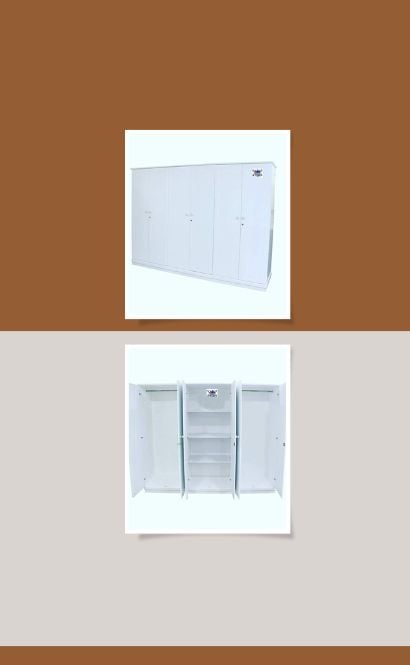 6 Door wooden wardrobe.Local made.Whatsapp 55352383 - Image 3