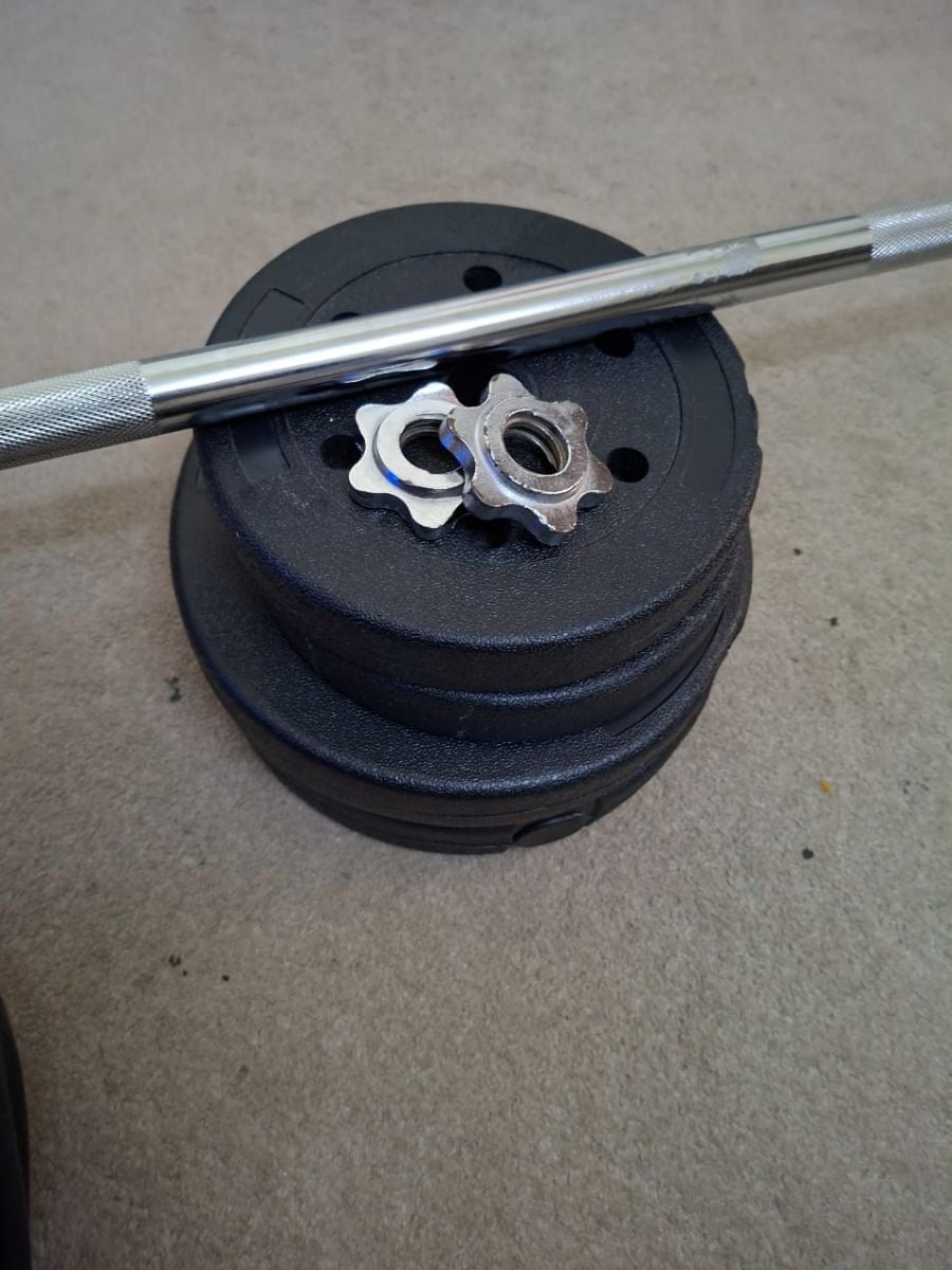 Bar and weights 15kg - Image 2