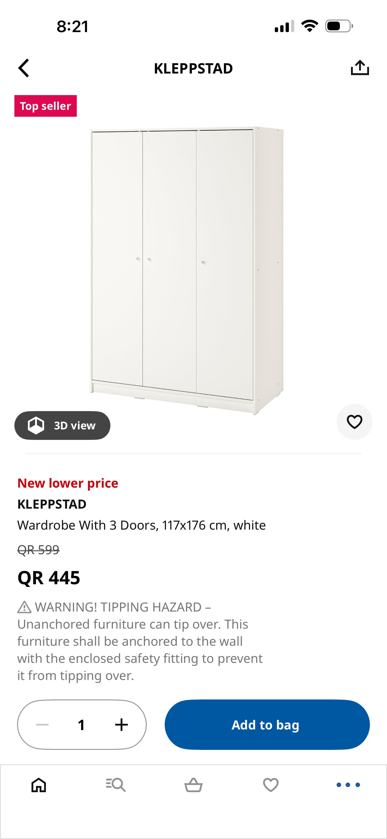 Ikea Wardrobes with 3 doors - Image 5