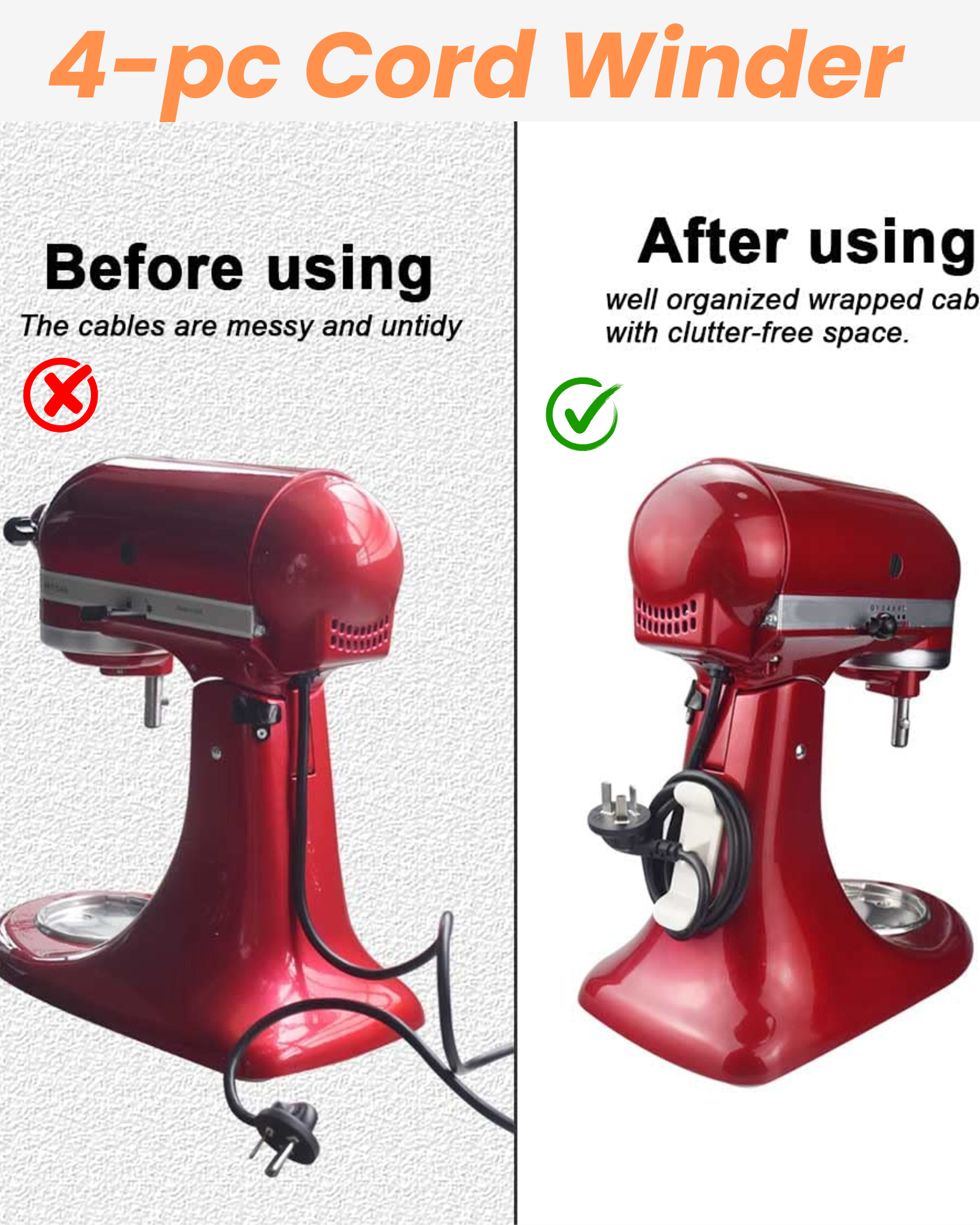 Cord organizer for Kitchen Appliances - Image 1