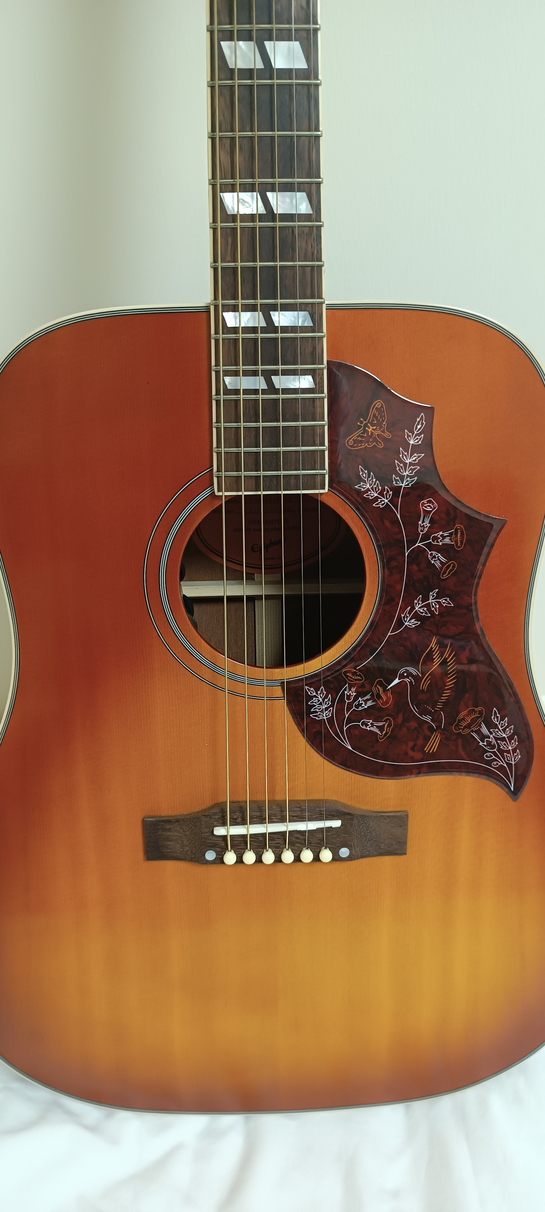 For Sale: Epiphone Hummingbird Aged Cherry Sunburst Gloss IBG Acoustic Guitar - Image 2