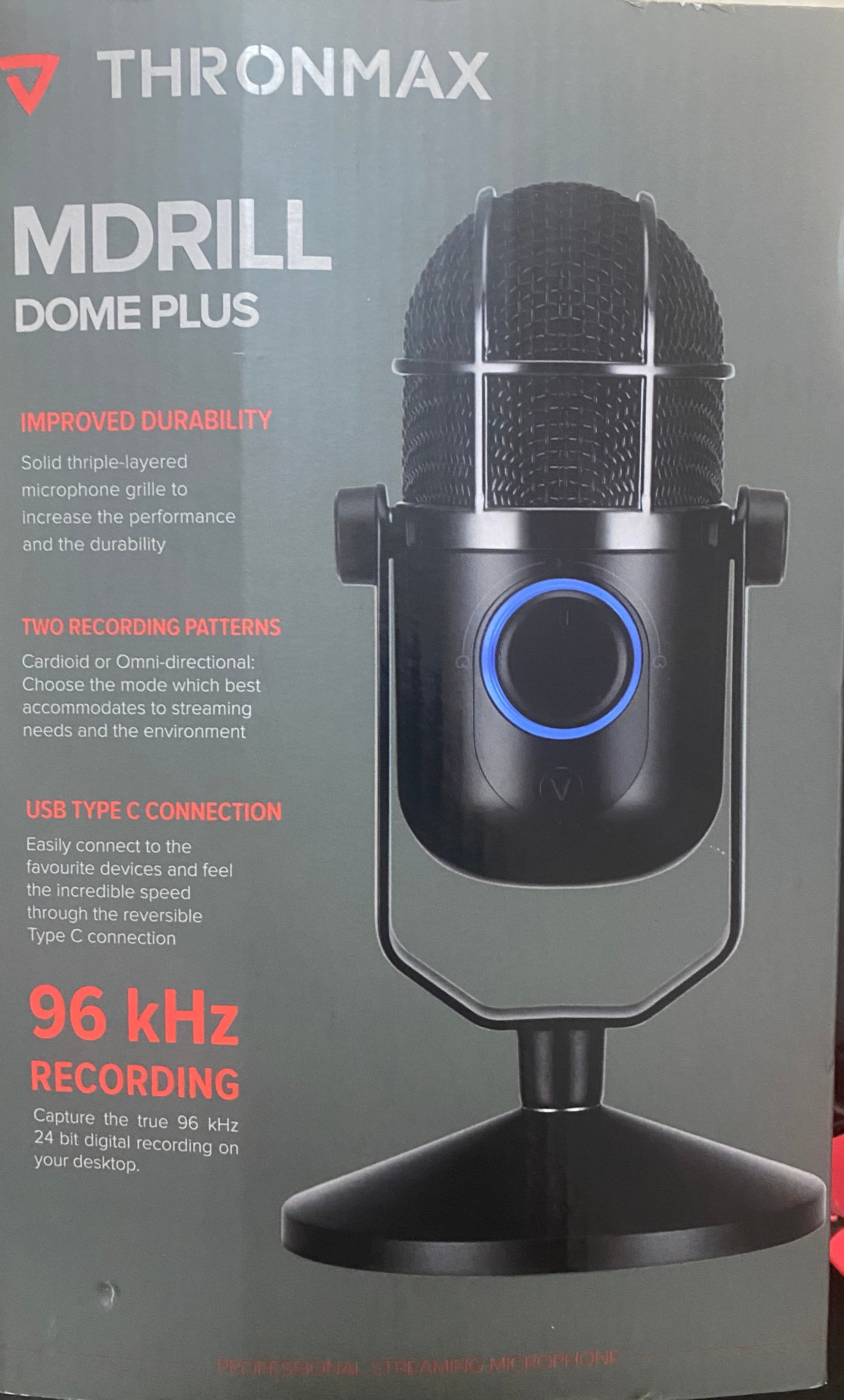 Thronmax MDrill Dome Plus – Professional USB Microphone (Like New) - Image 1