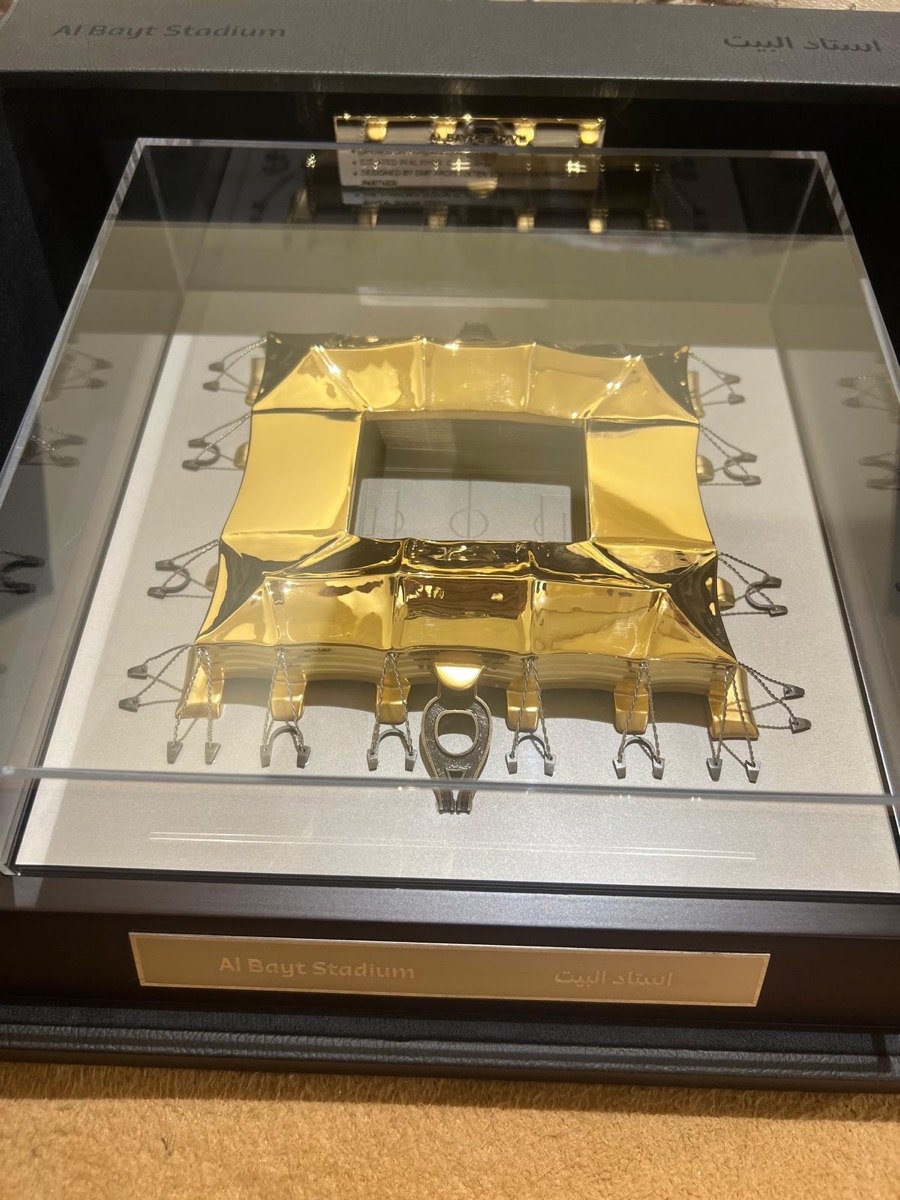 Gold Plated Albayt Stadium Miniature - Image 3