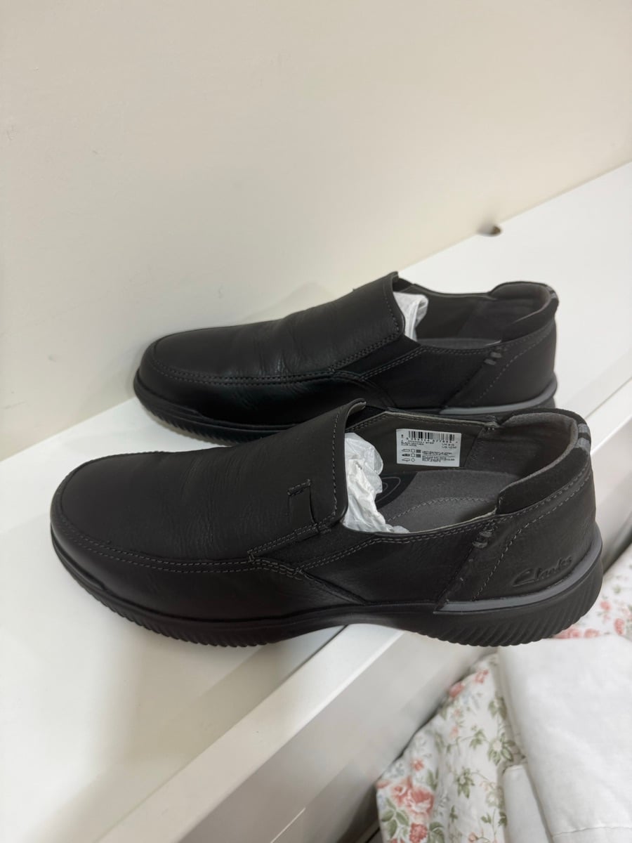 CLARKS black leather Donaway step brand new . - Image 2