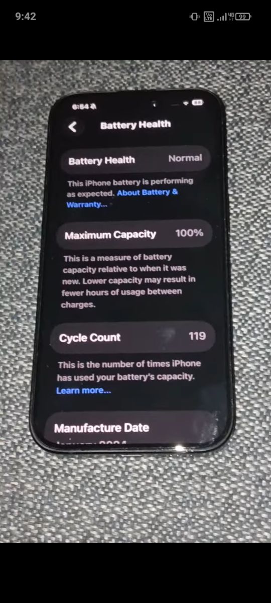 Iphone 15 pro 128/gb blue titanium - Image 5