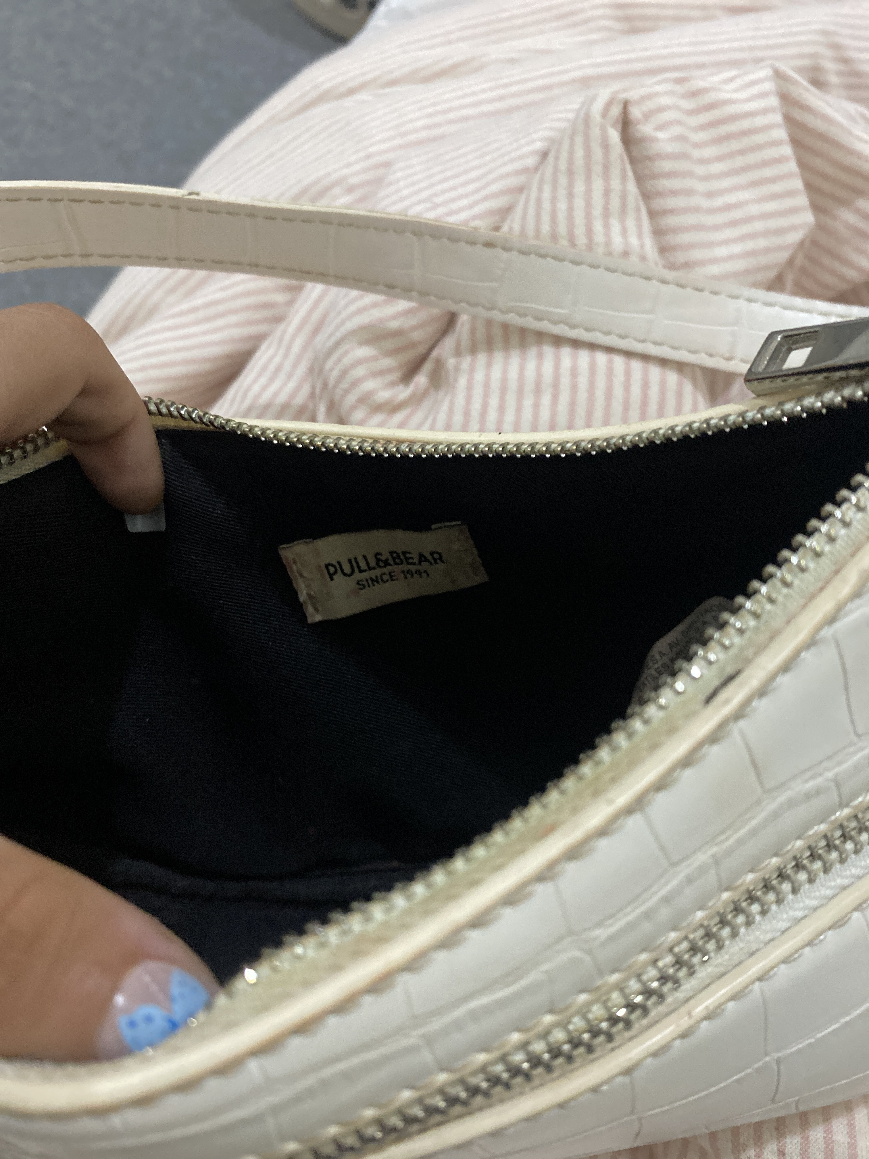 Pull & bear White Shoulder Purse - Image 3