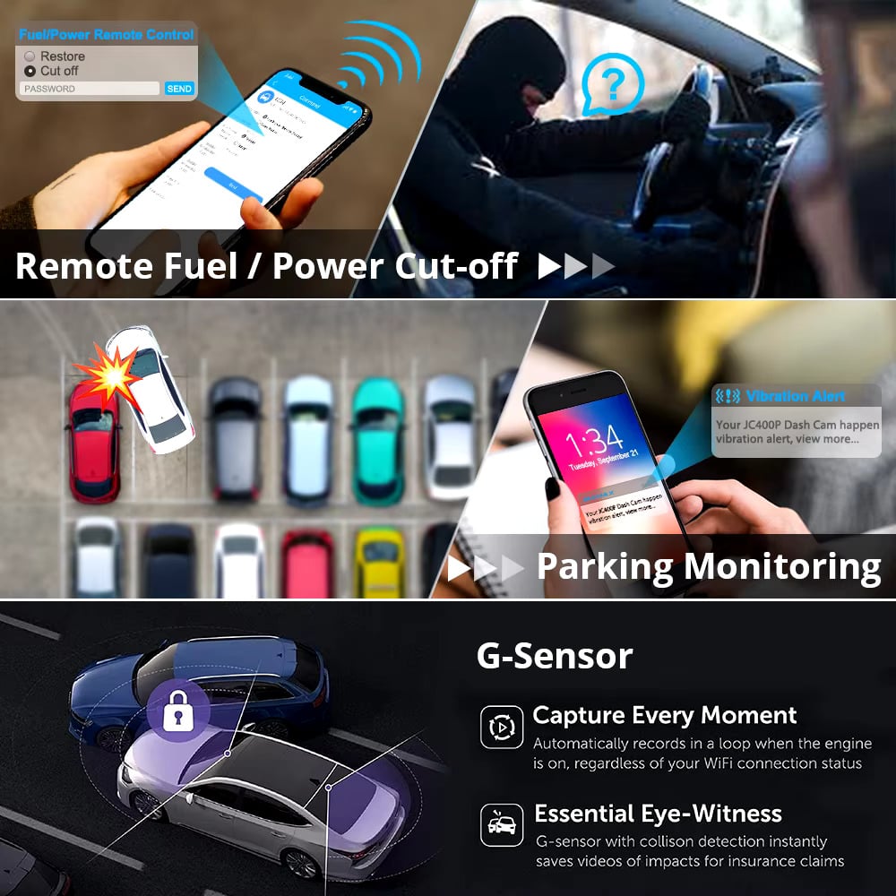 jimi jc400p 4g car dashcam  - Image 3