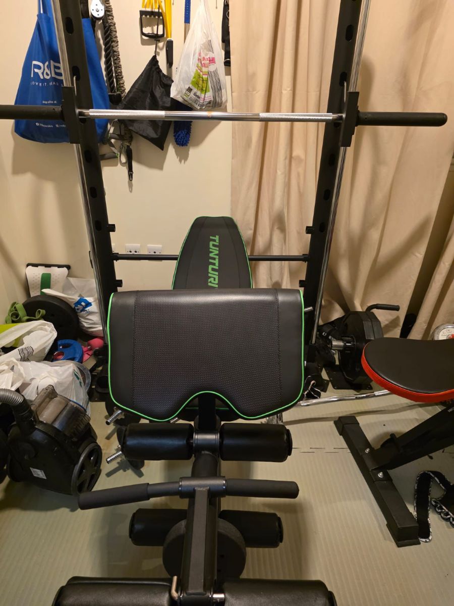 Half Smith machine, arm curl ,bench press, 


Power rack with Smith machine for sale. - Image 4