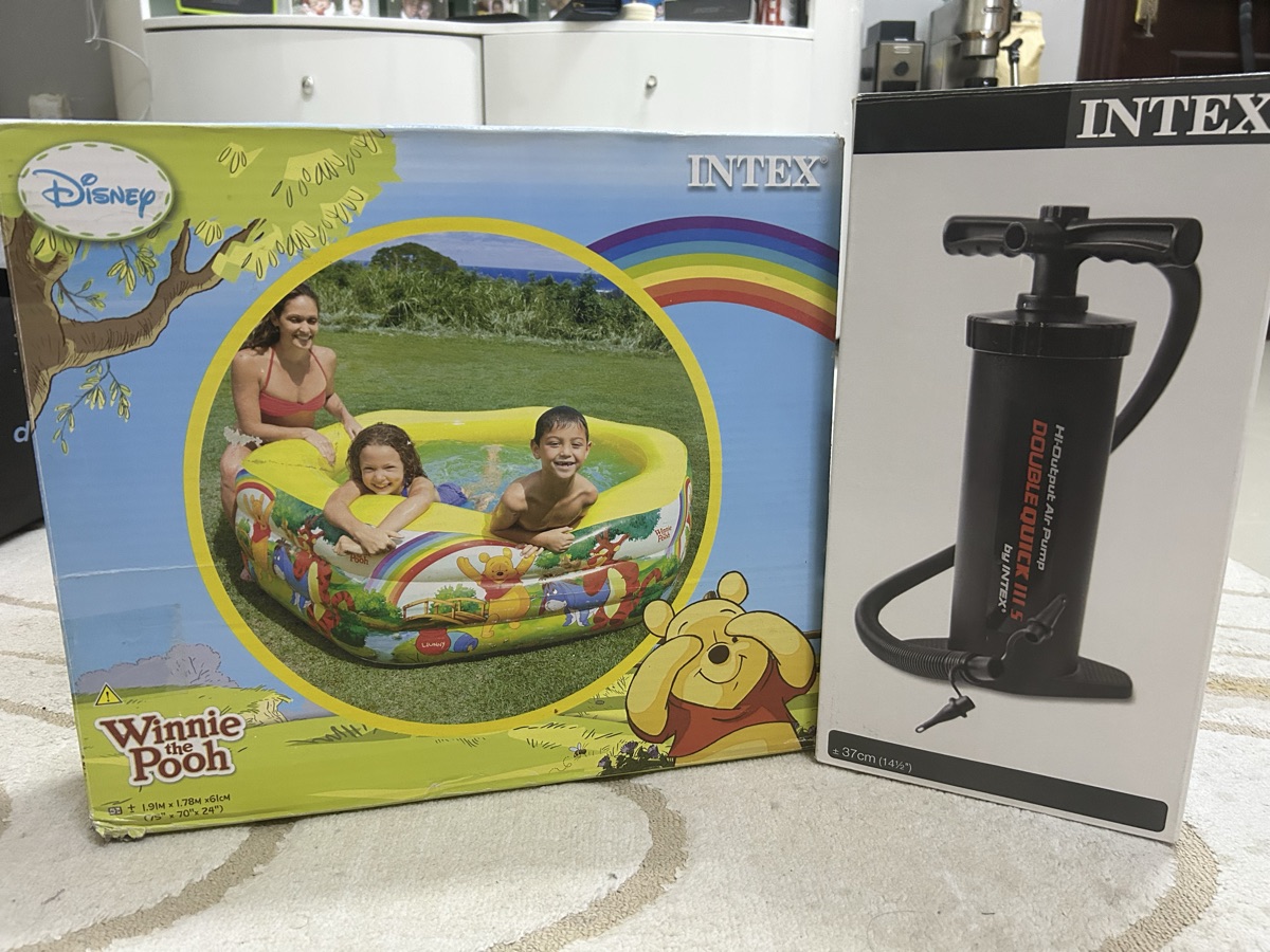 For sale…  Winnie The Pooh Inflatable Pool + Intex Air pump - Image 6