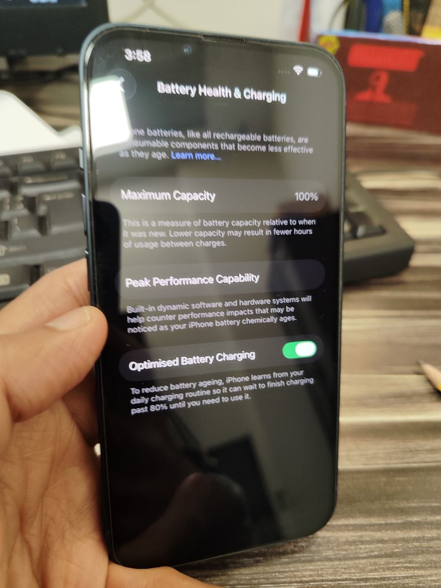 I phone 13 box piece 100% battery perfect condition for sales - Image 1