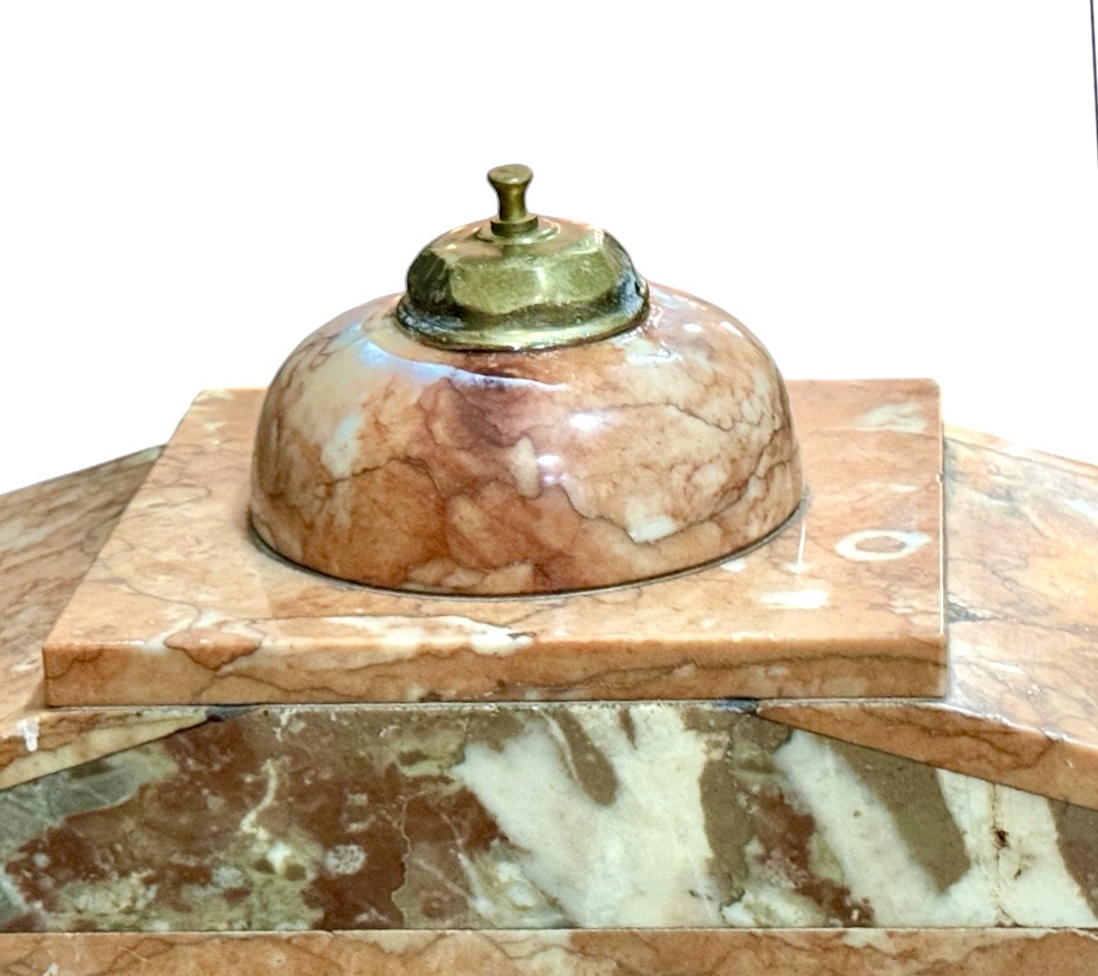 antique marble clock - Image 5