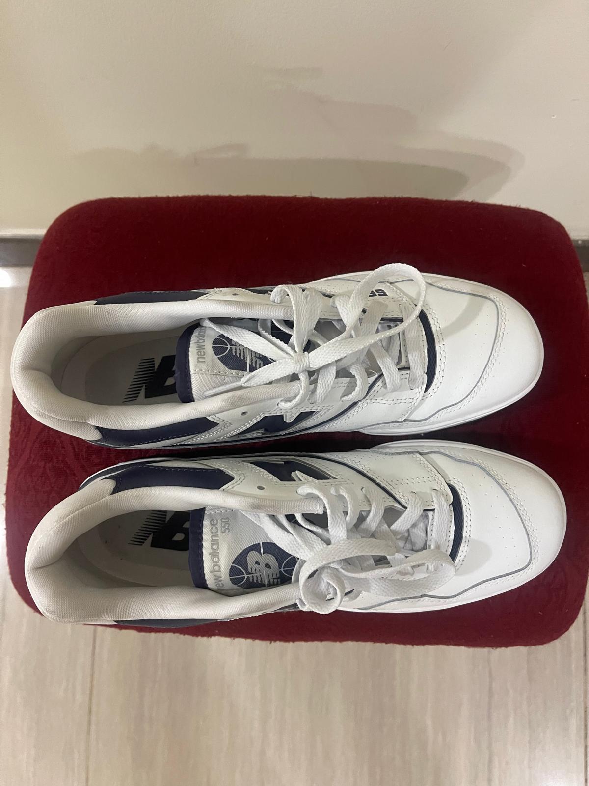 New Balance BB550 - Size US Men 8.5 - Navy Blue & White - Image 4