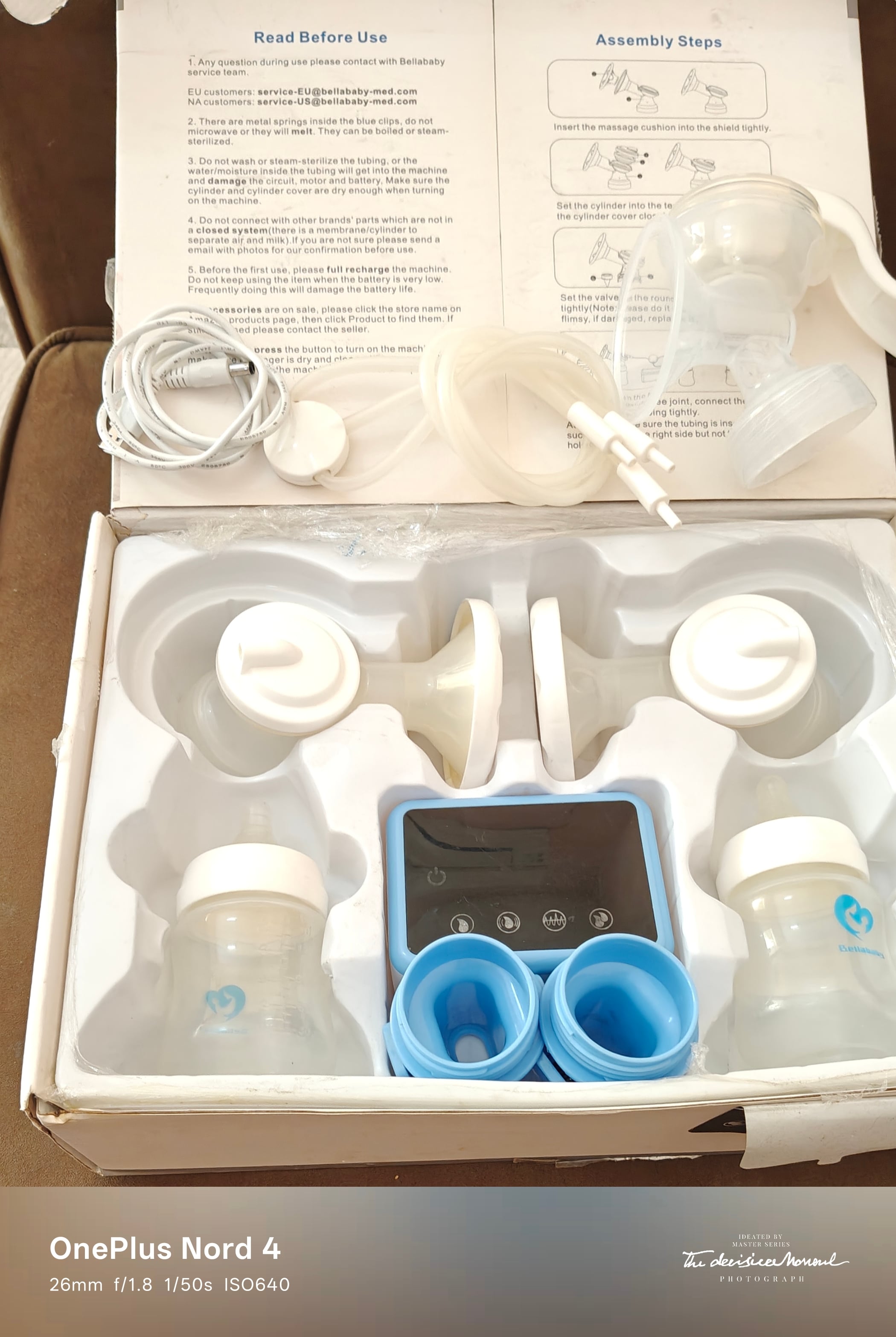 Automatic Dual breast pump chargeable with manual breast pump - Image 2