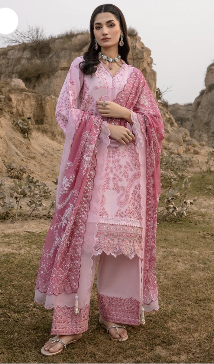 Ready to wear Embroidered lawn - Image 3