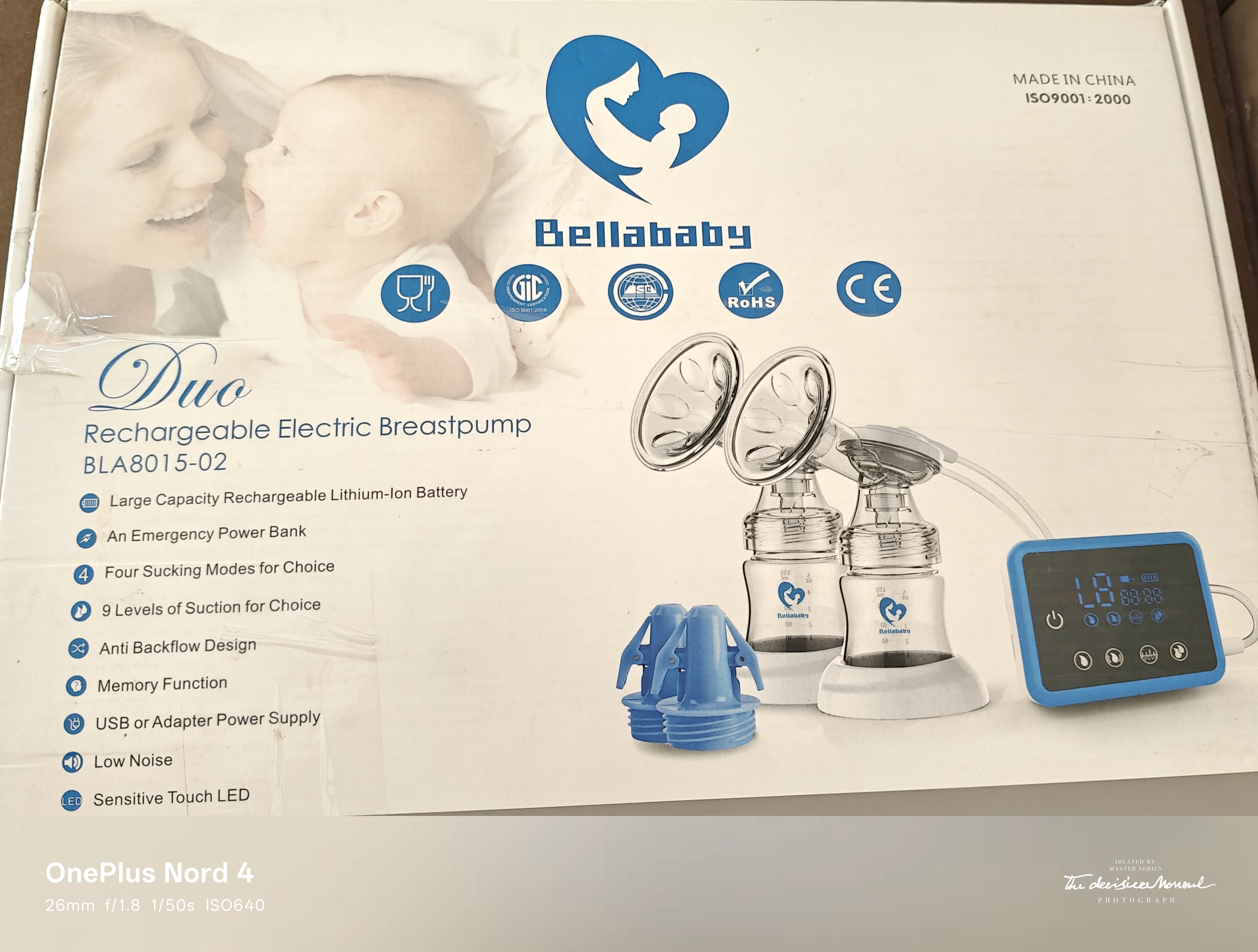 Automatic Dual breast pump chargeable with manual breast pump - Image 1
