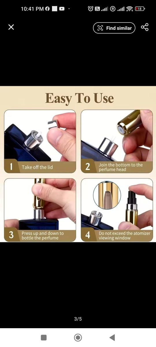 Refillable 5ml perfume bottle - Image 3