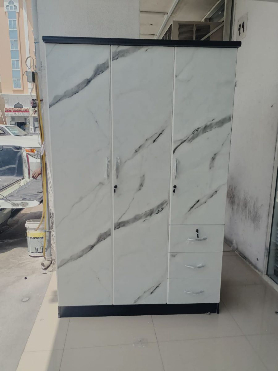 WOODEN 3 DOORS CUPBOARD BRAND NEW MADE IN MALAYSIA AVAILABLE CONTACT 77661505 - Image 5