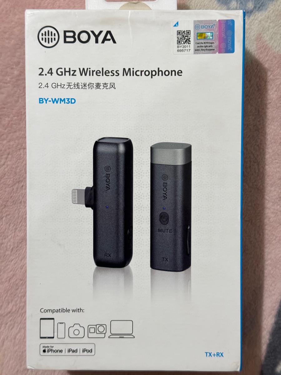 Urgent sale ?Boya BY-WM3D 2.4 GHz Wireless Microphone - Image 1