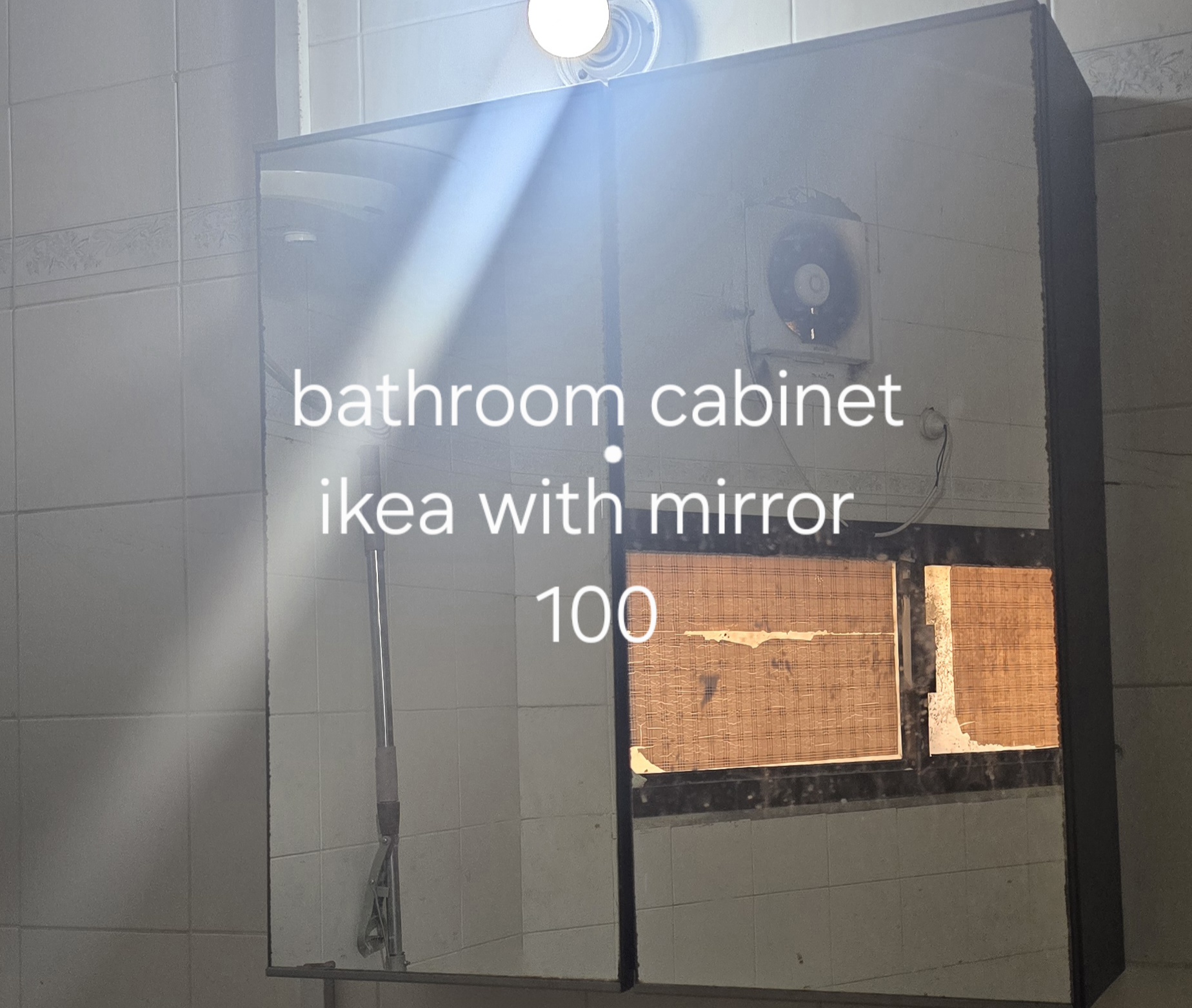 Ikea bathroom cabinet with mirror - Image 1