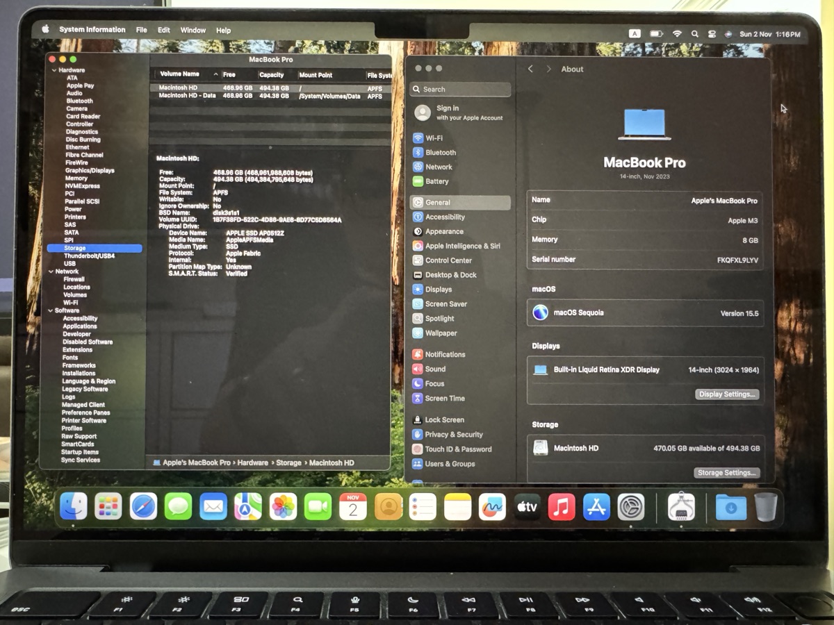 Macbook Pro 14-inch M3 2023 512GB SSD Space Grey - Image 3