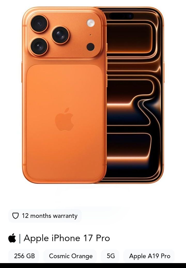 Iphone 17 pro max 256/gb cosmic orange Qr.5300 - Image 1