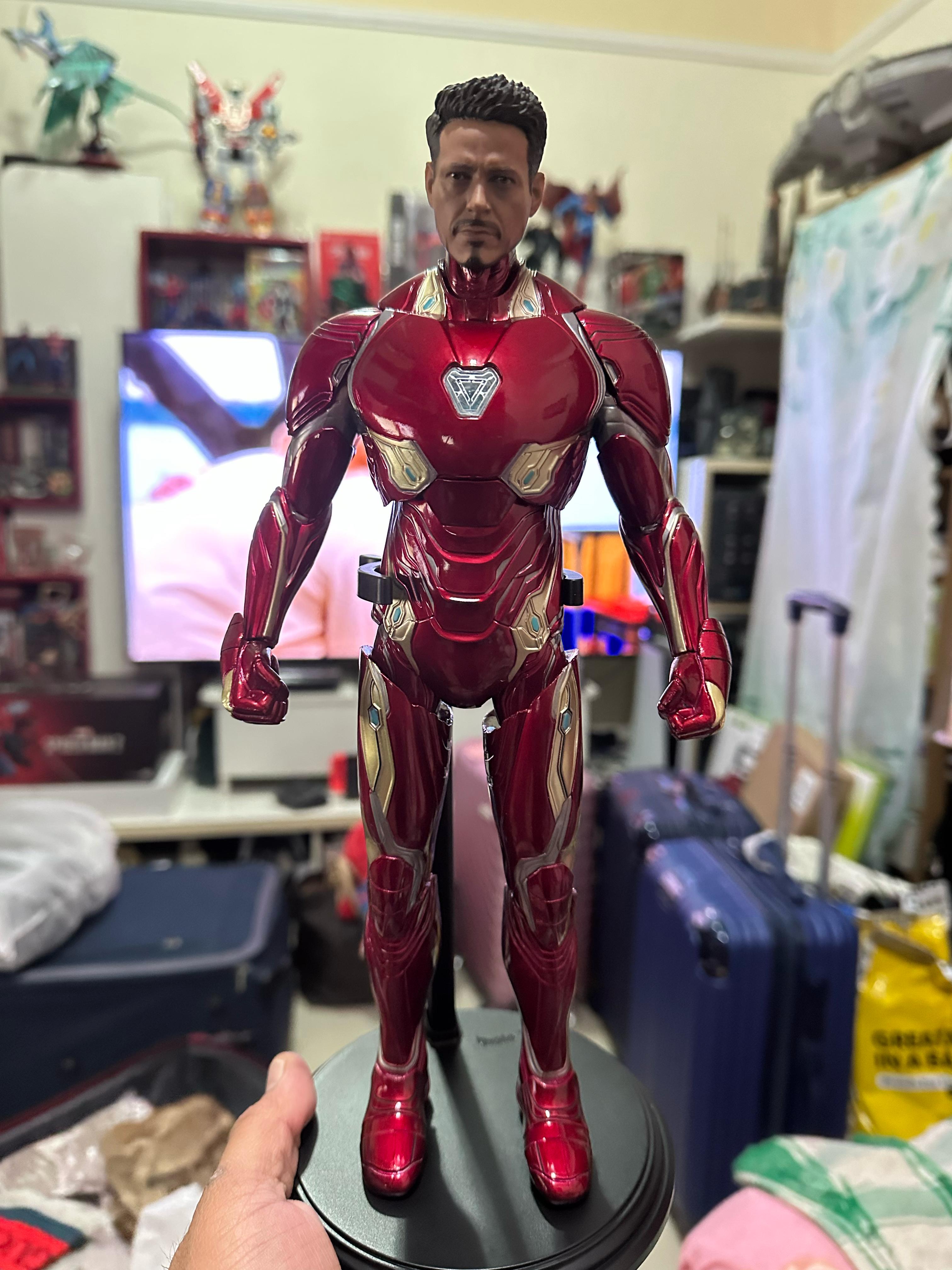MARVEL 1:6 Scale Iron for Man MK50 Static Display Figure with Realistic Head Sculpt - Red & Golden Armor Collectible Toy for Adults, Detailed Superhero Statue Gift for Fans - Image 2