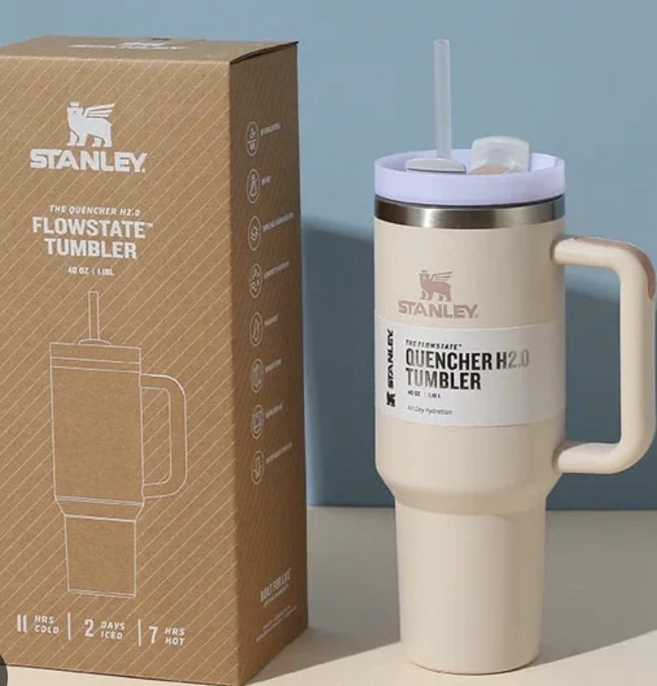 Stanley Quencher H2.0  1.18L - Cream brand new never openerd completely sealed - Image 2