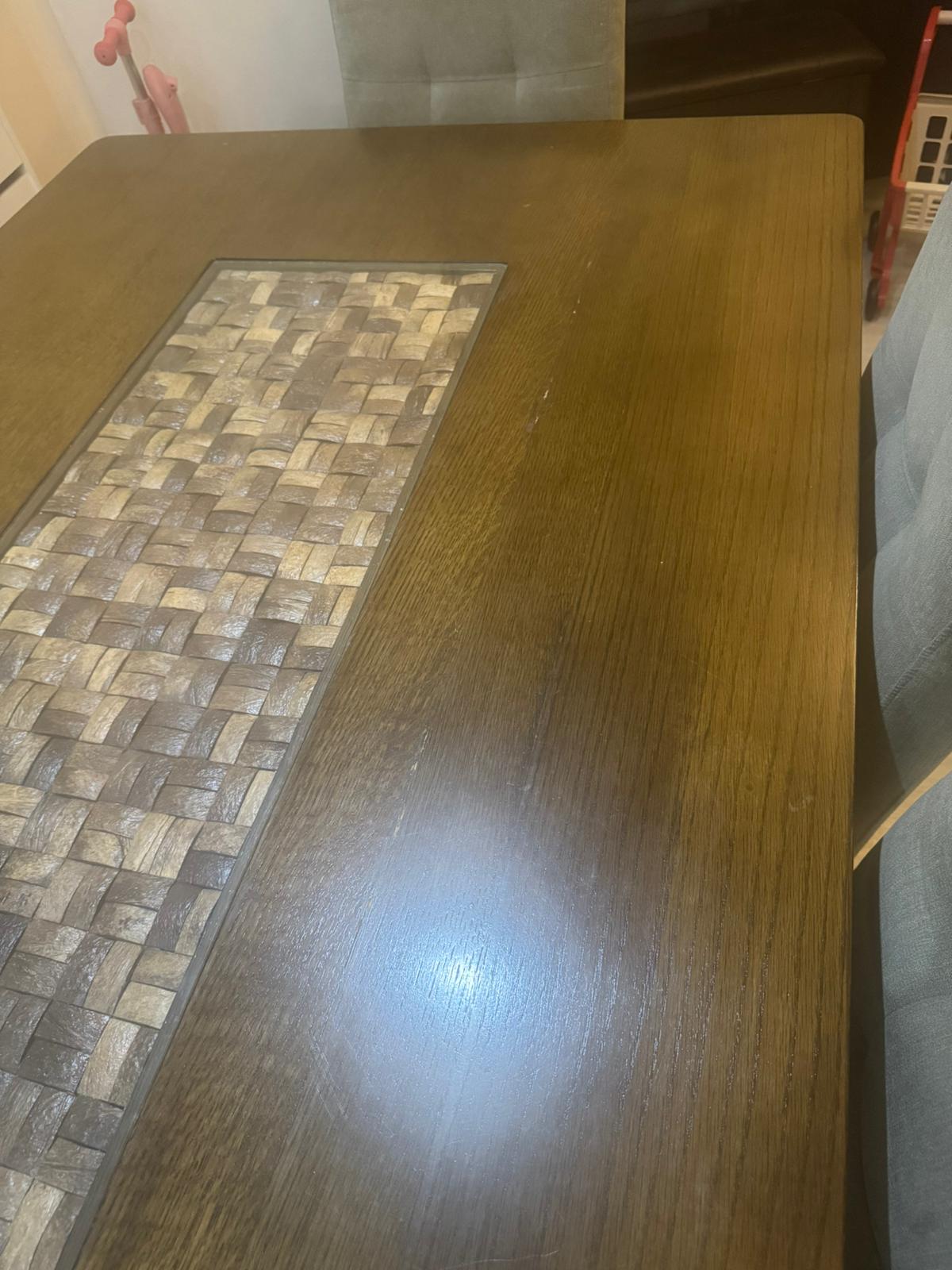 dinning table with 6 uplostery chairs - Image 6