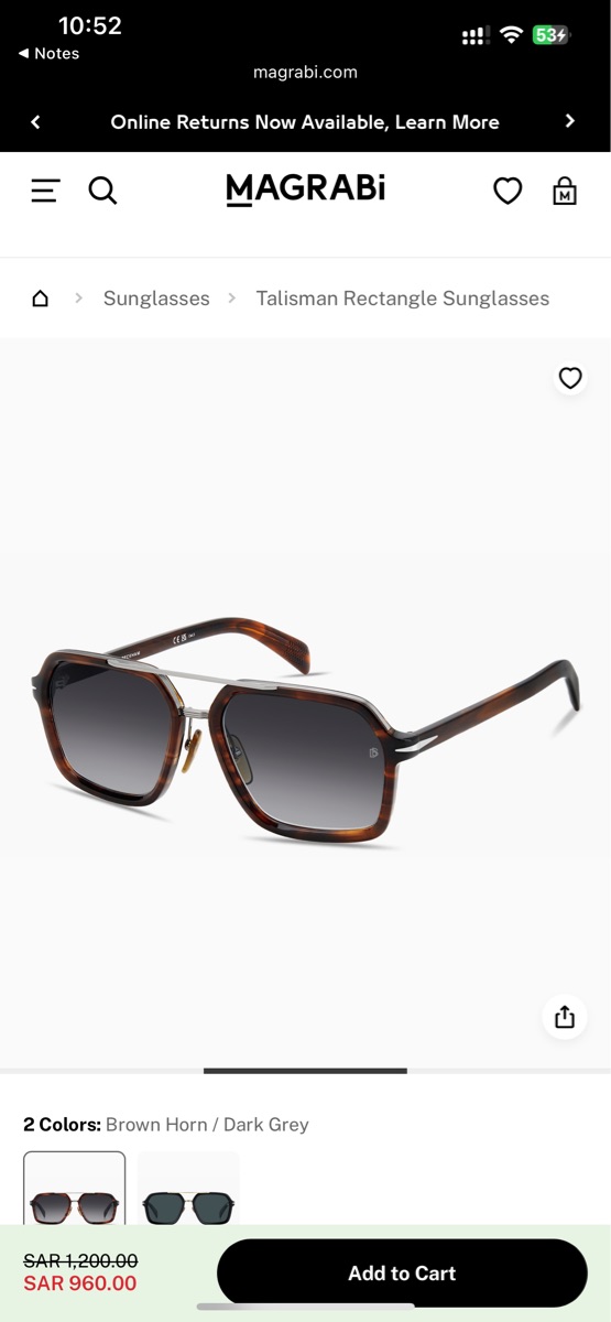 elegant men's sunglasses by David Beckham . - Image 1