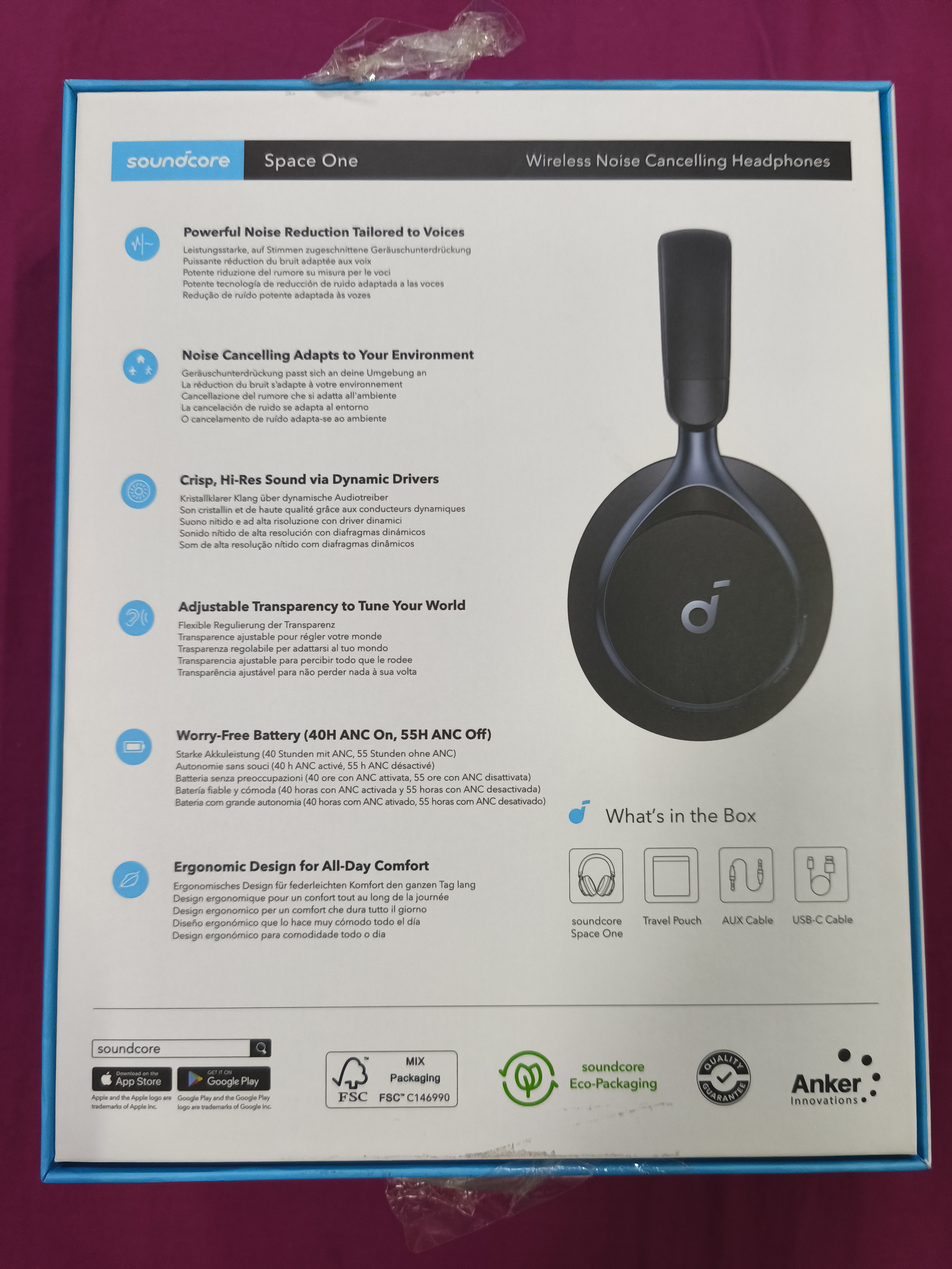 Anker Soundcore Space One (Black) – Premium ANC Headphones - Image 7