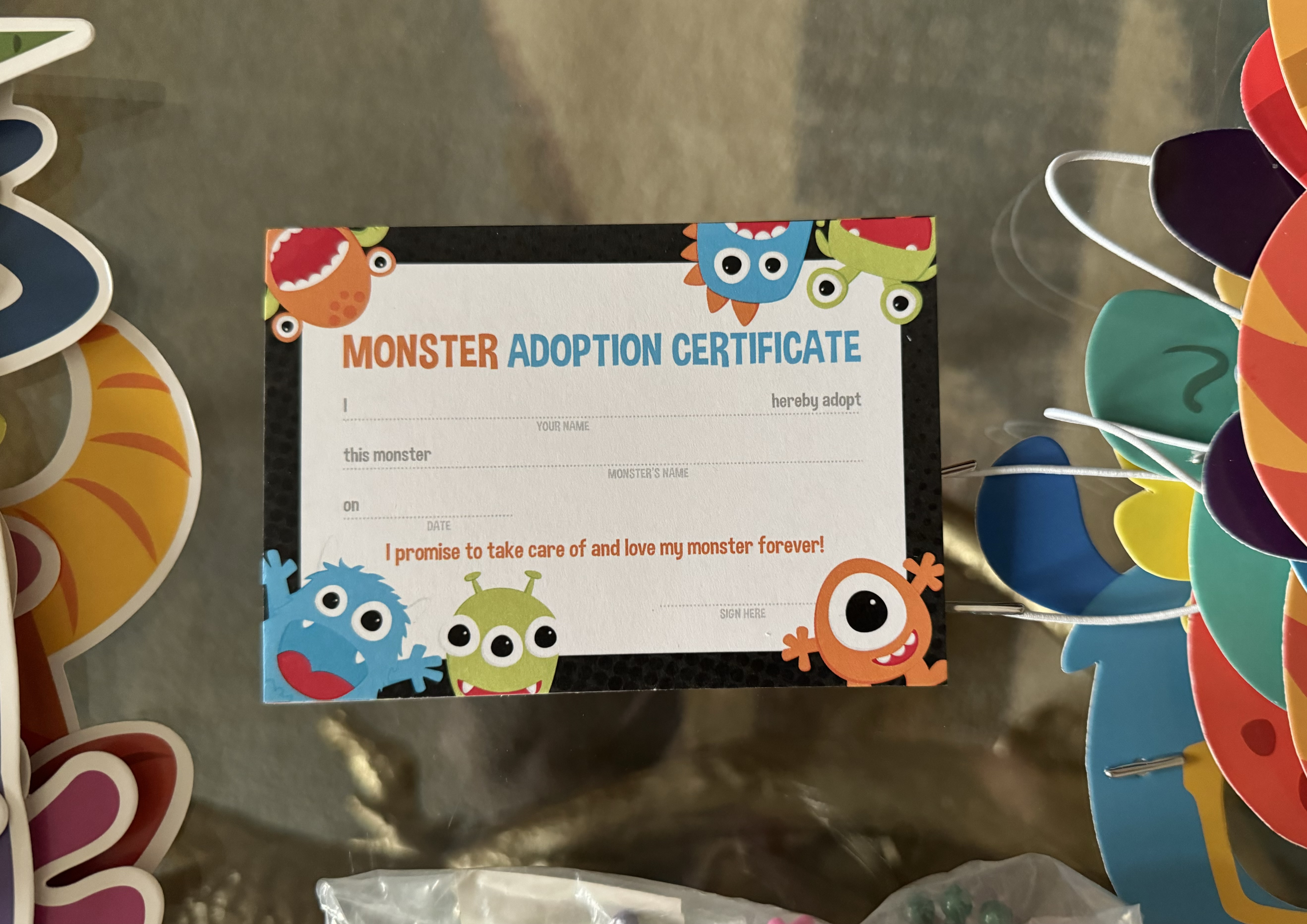Party favors + decor (Monster theme) - Image 7