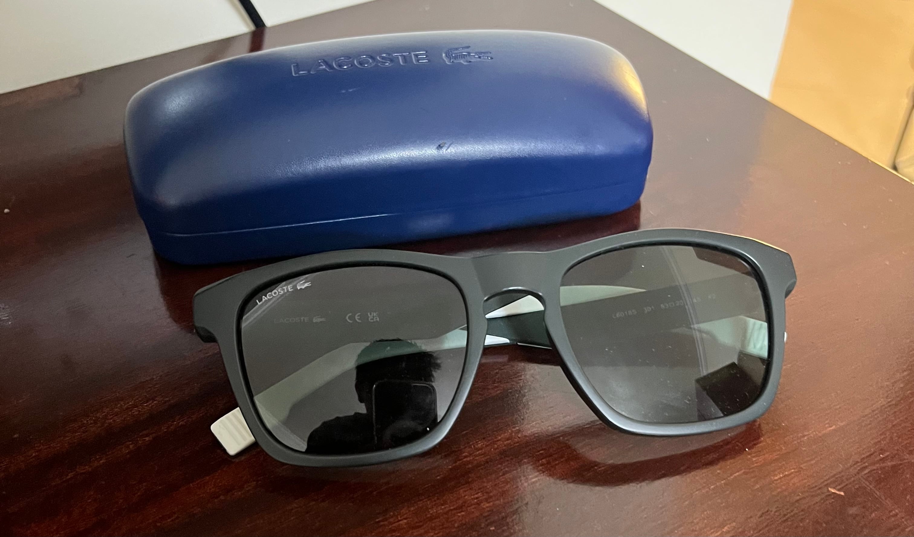 Lacoste men’s glasses in smoothe green colour brand new never used with box - Image 1