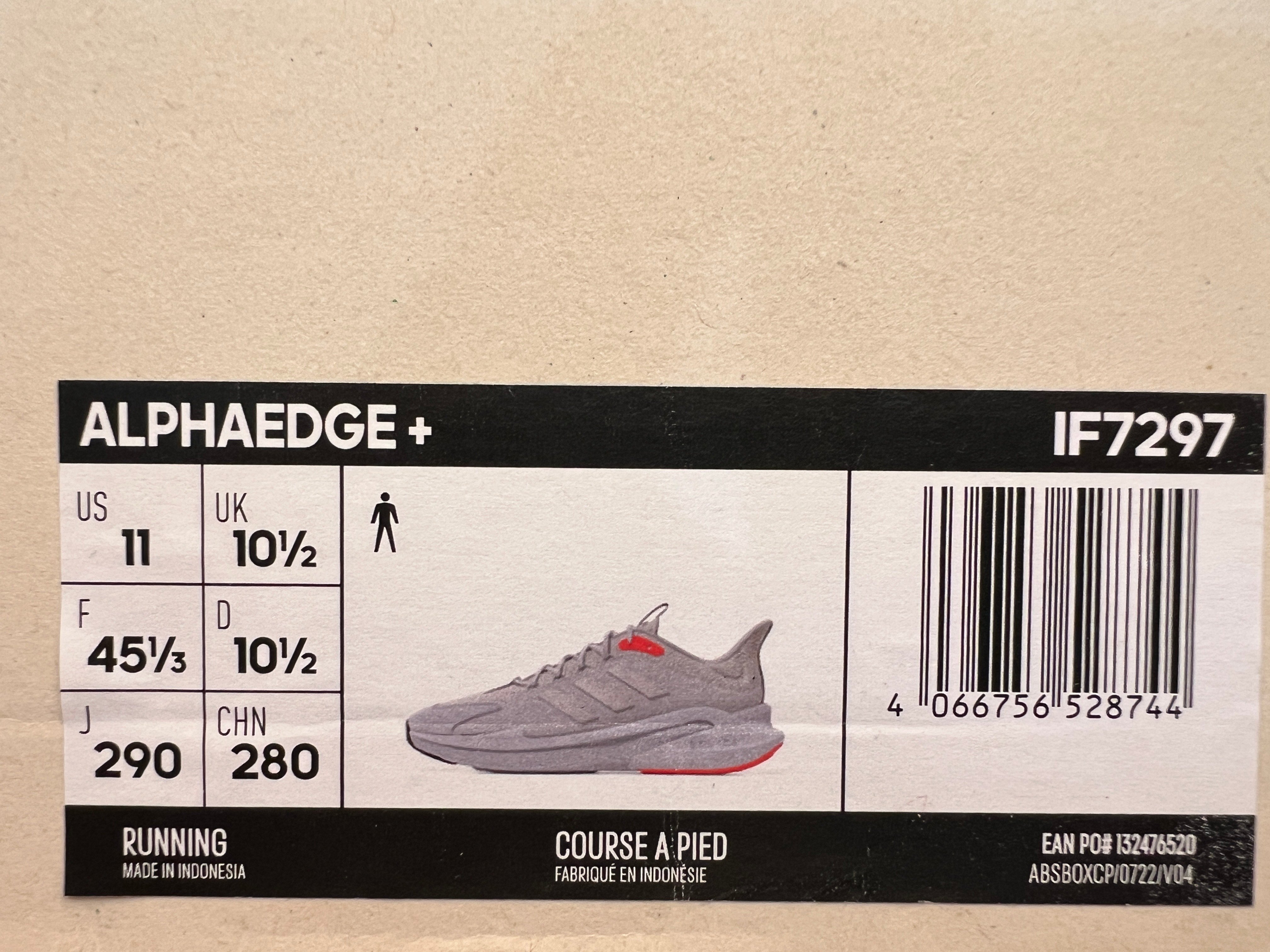 Adidas Men's AlphaEdge + Shoes Running Shoes - Image 4