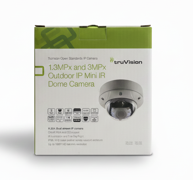 TruVision Mini IR Dome Camera for Outdoor CCTV (1.3MPX & 3MPX) - Image 1