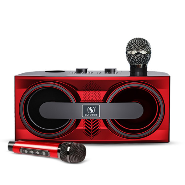 Smartberry Karaoke Speaker M25 With USB/TF Slots And Wireless Bluetooth Connection | With Two wireless microphone - Image 1