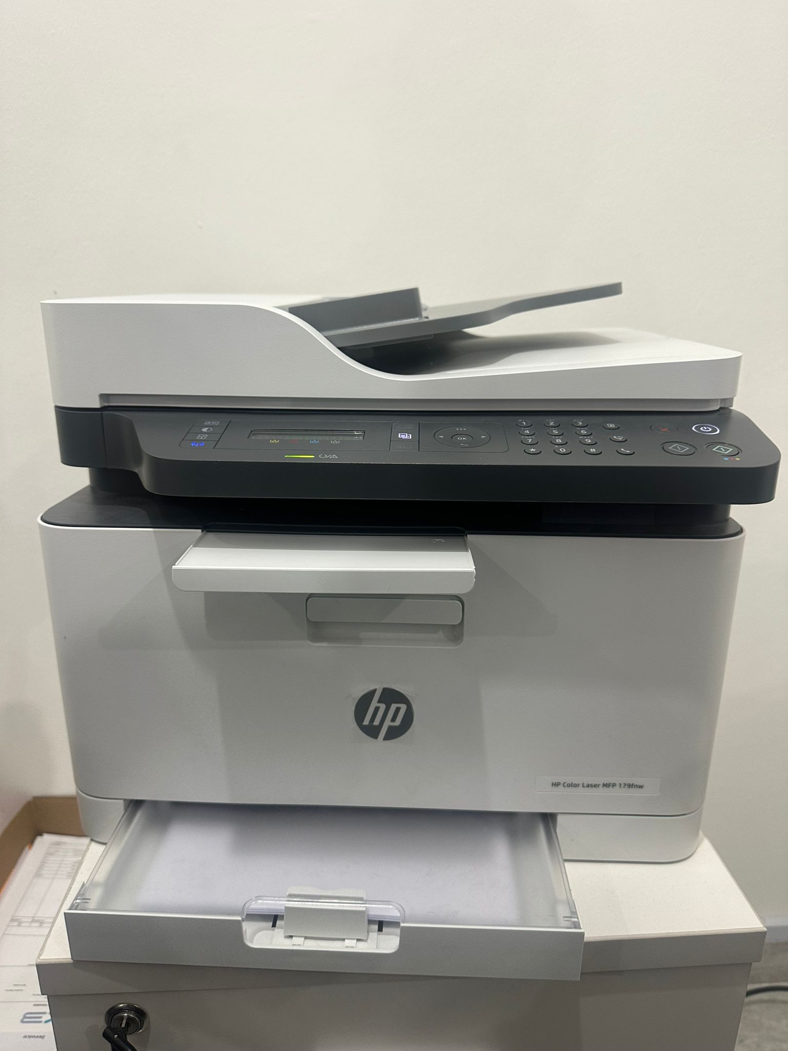 HP Color  laser printer MFP 179NW With used cartridges - Image 2