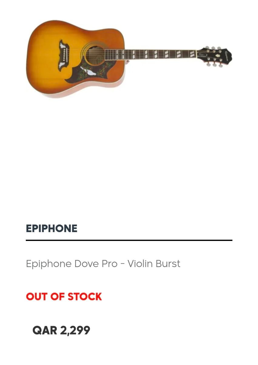 Epiphone Acousto Electric Guitar - Image 8