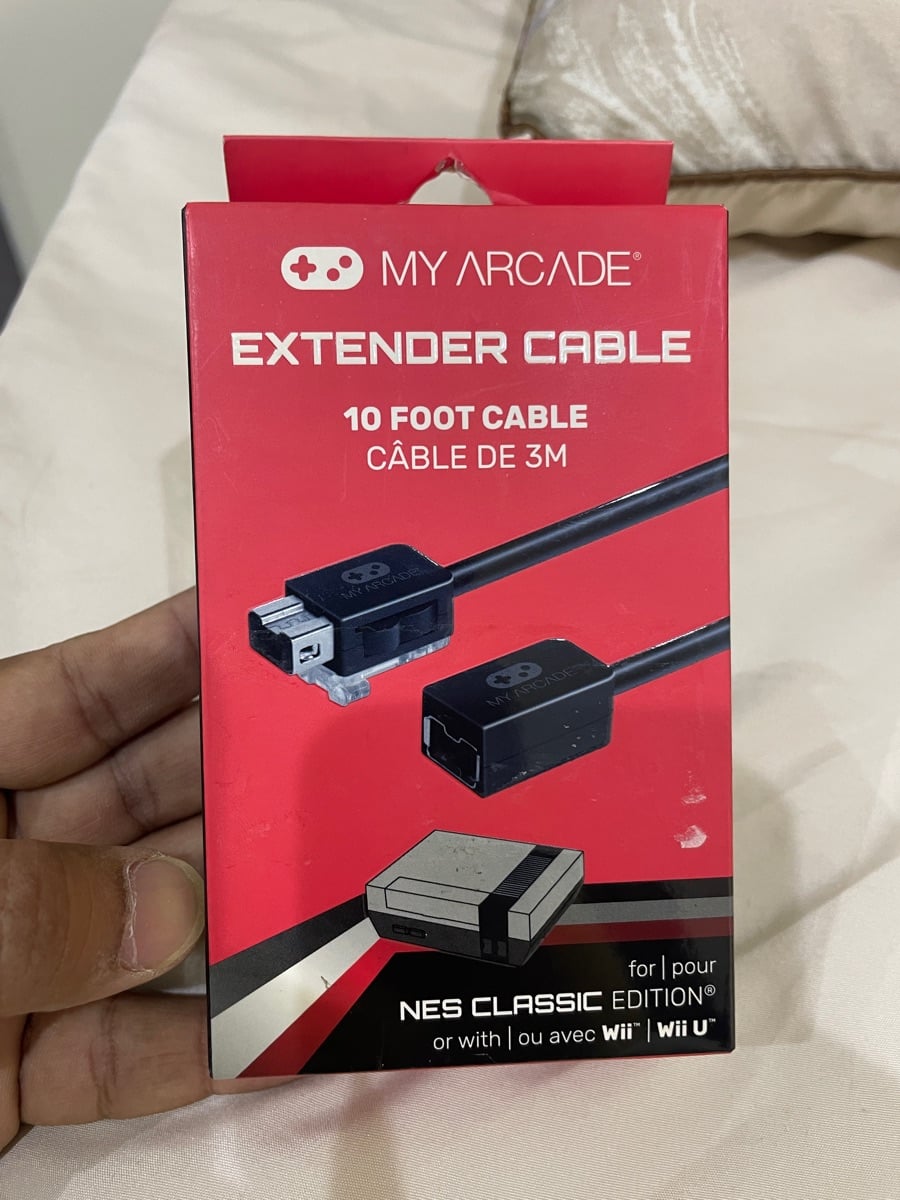 NES CLASSIC EDITION /EXTENDER CABLE 10 FOOT CABLE 3M - Image 1