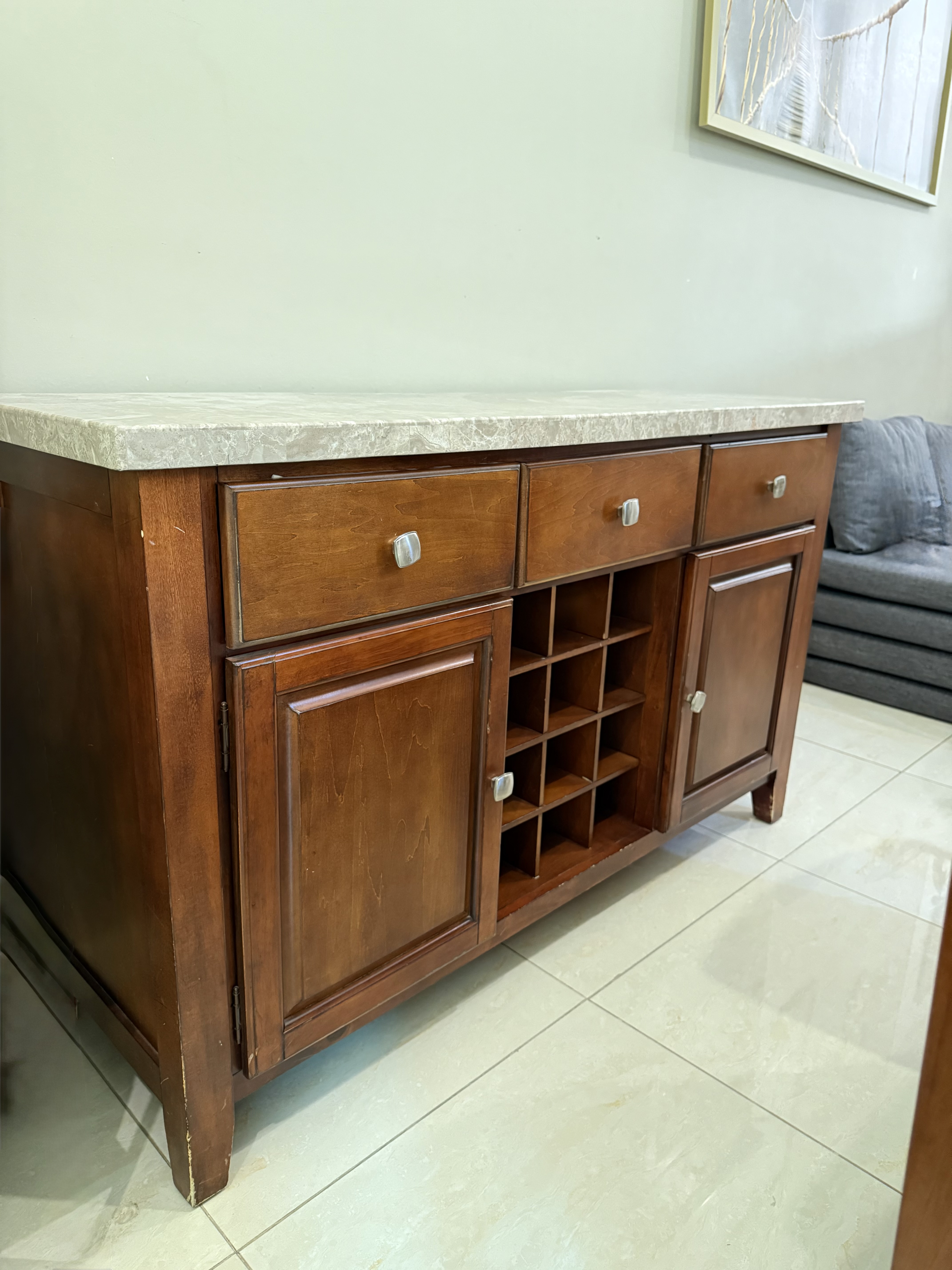 Marble high dining set - Image 5