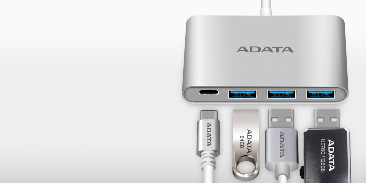 ADATA USB-C to 3 Ports USB-A 3.2 Hub - Image 3