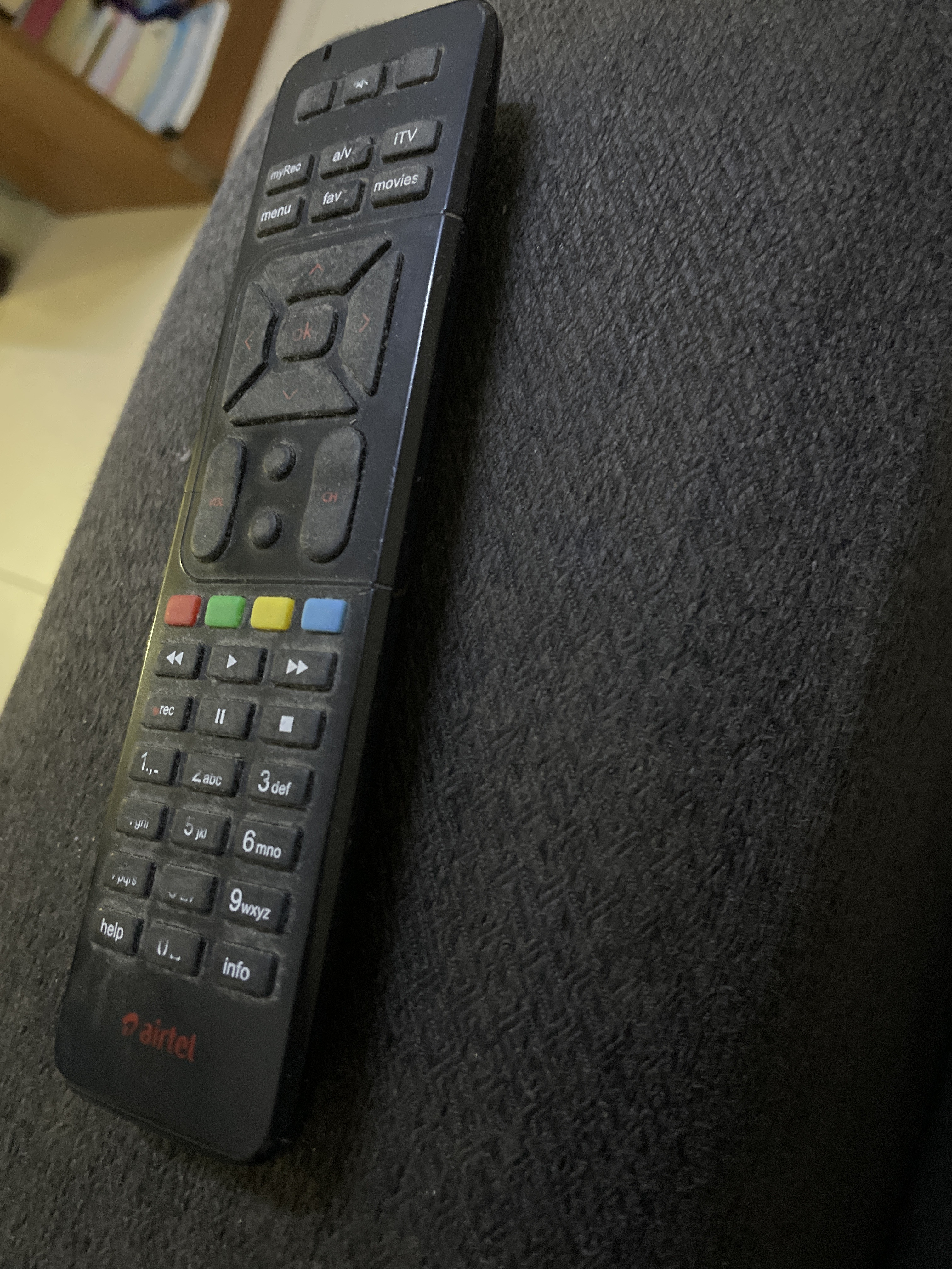 Airtel set top box with card and remote for sale - Image 3