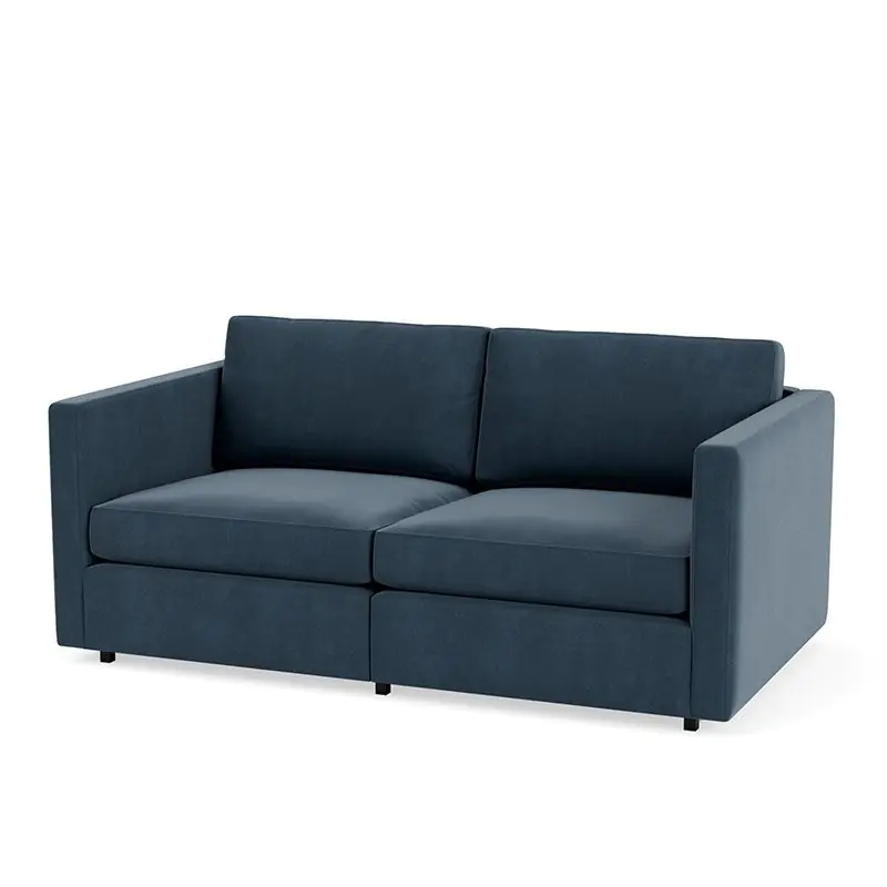 Stylish Blue Fabric Sofa – Excellent Condition - Image 2