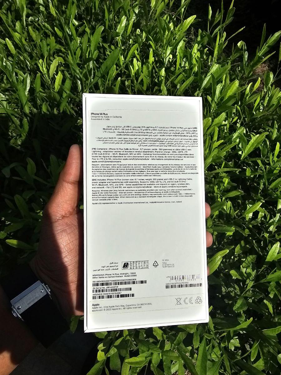 iPhone 14 Plus 128GB  Midnight– Brand New, Not Activated - Image 5