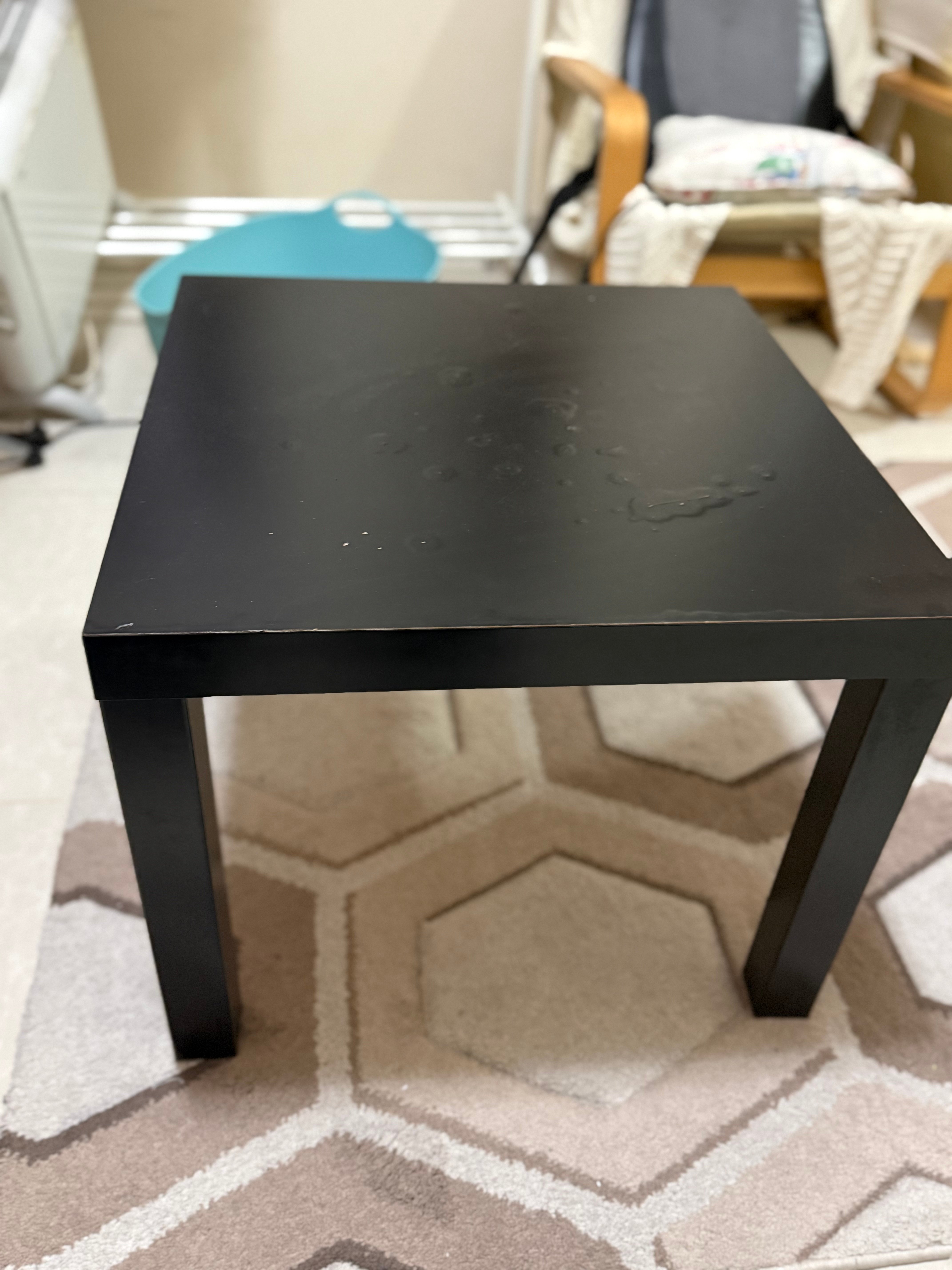 IKEA black LACK table  - Image 3